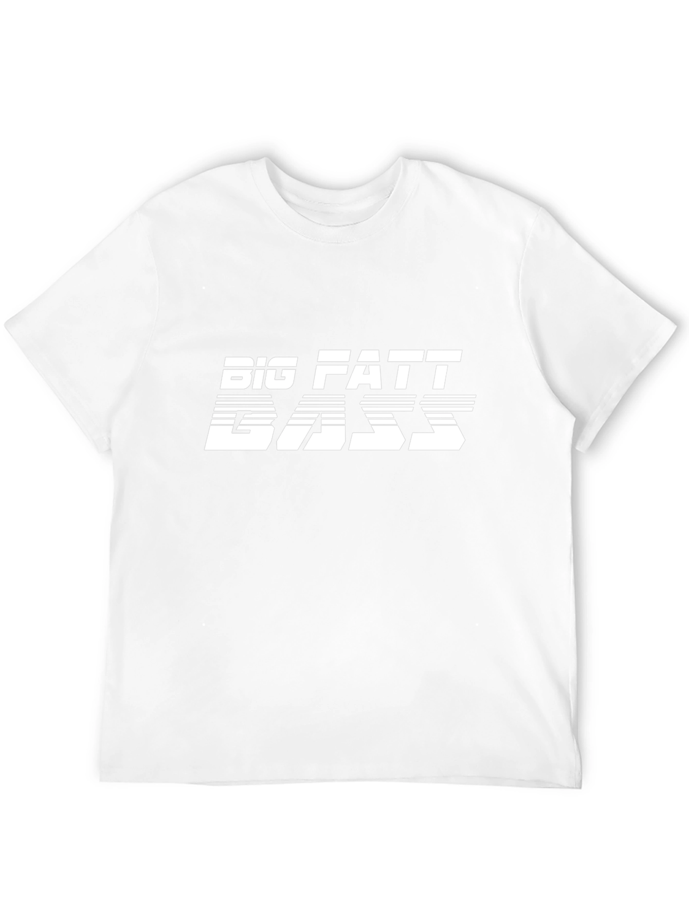 Big Fatt Bass Graphic Tee - Black Crewneck T-Shirt