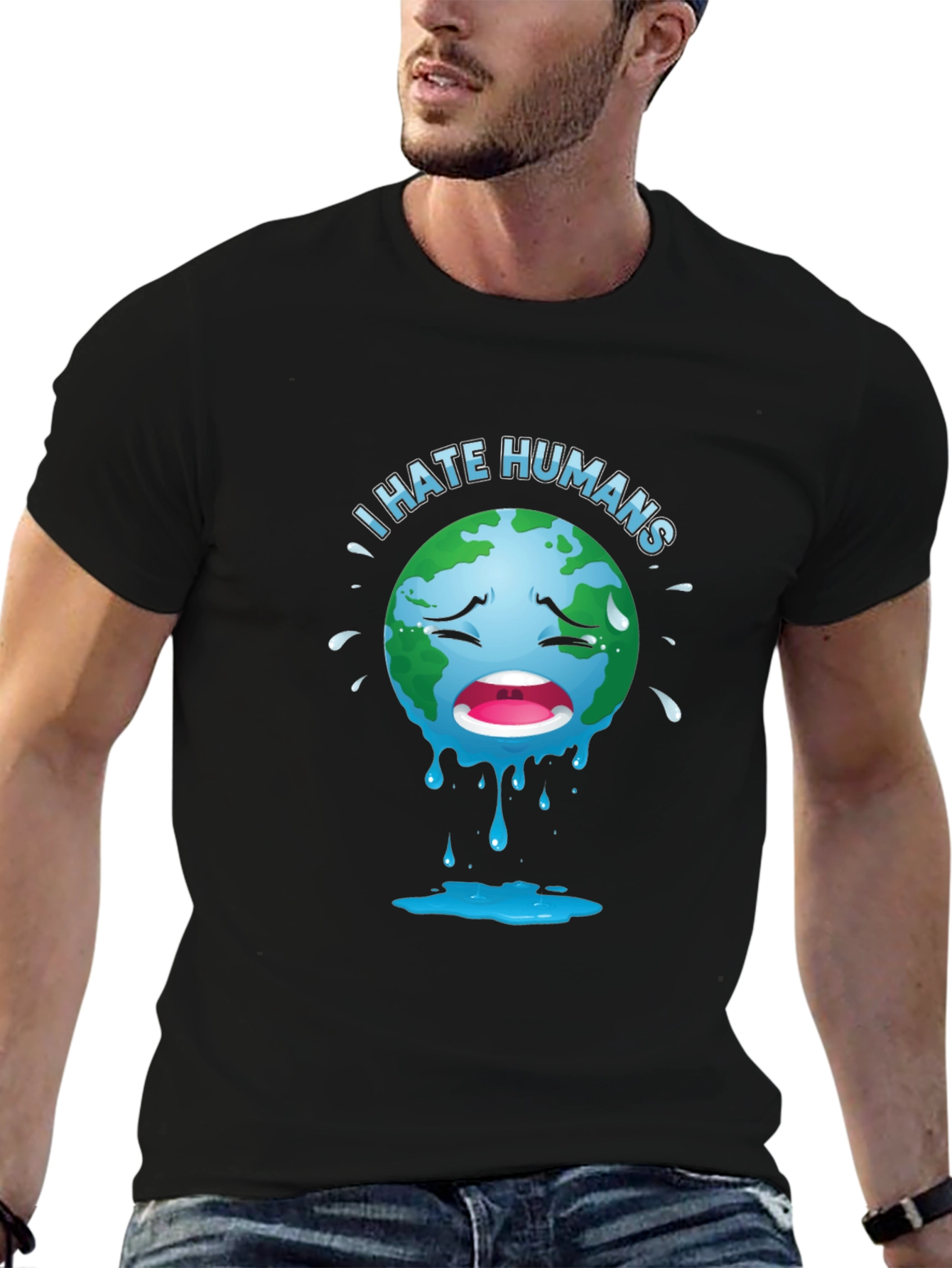 I Hate Humans T-Shirt - Environmental Humor Tee