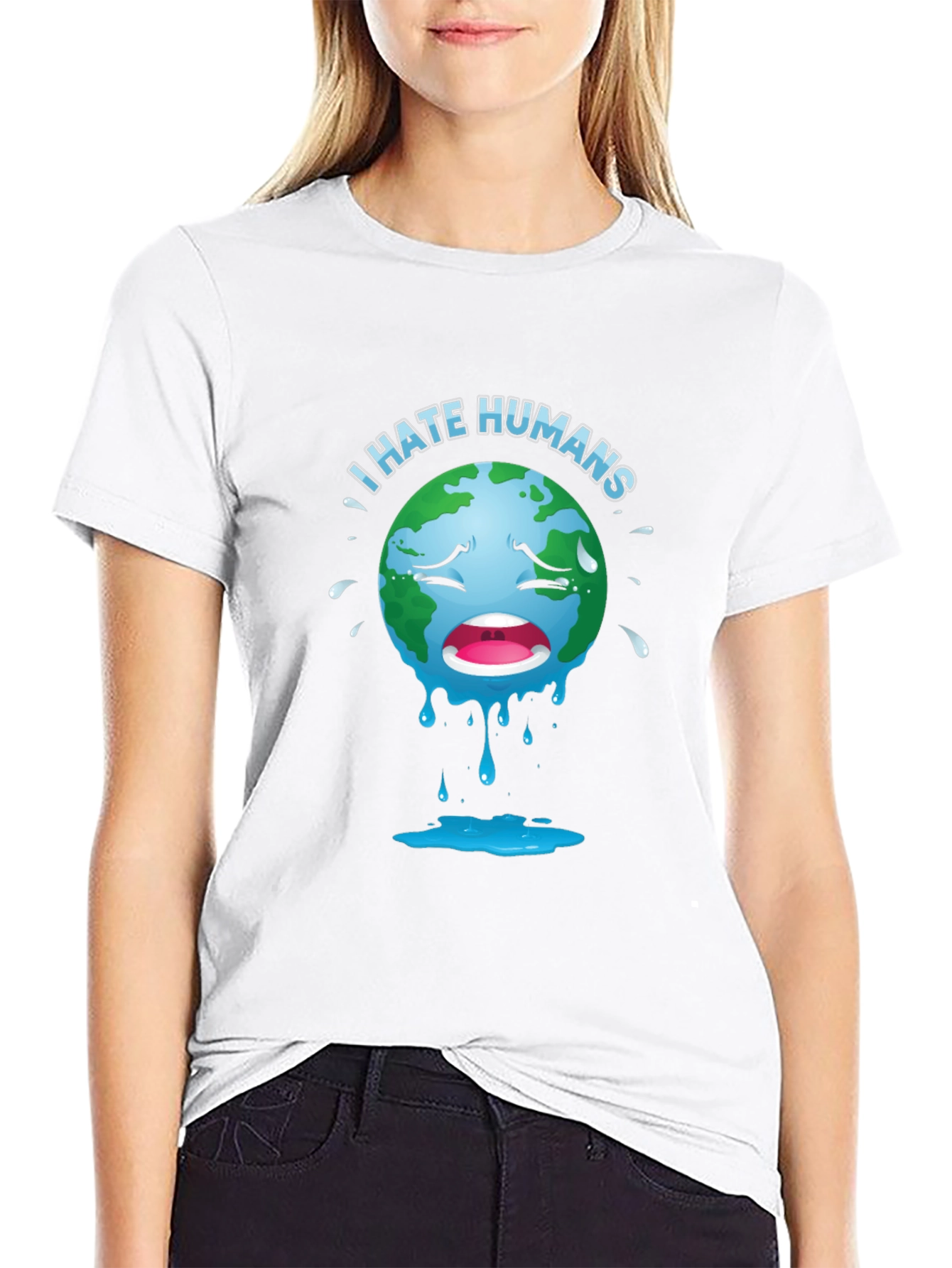 I Hate Humans T-Shirt - Environmental Humor Tee
