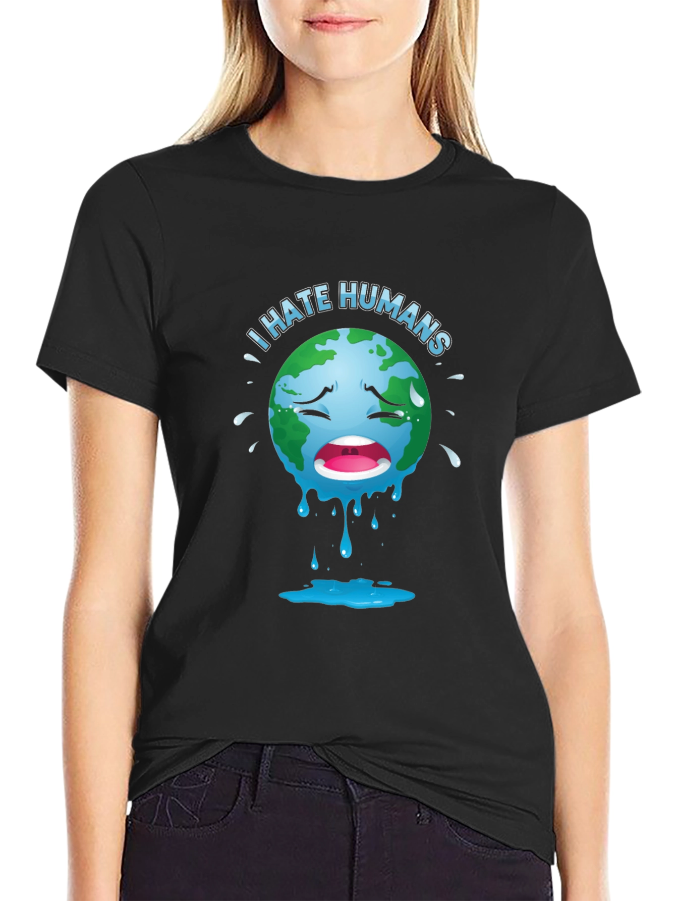 I Hate Humans T-Shirt - Environmental Humor Tee