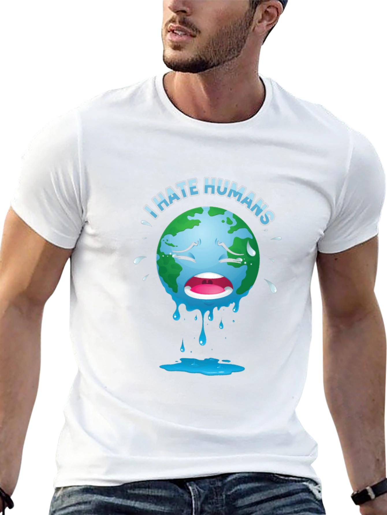 I Hate Humans T-Shirt - Environmental Humor Tee