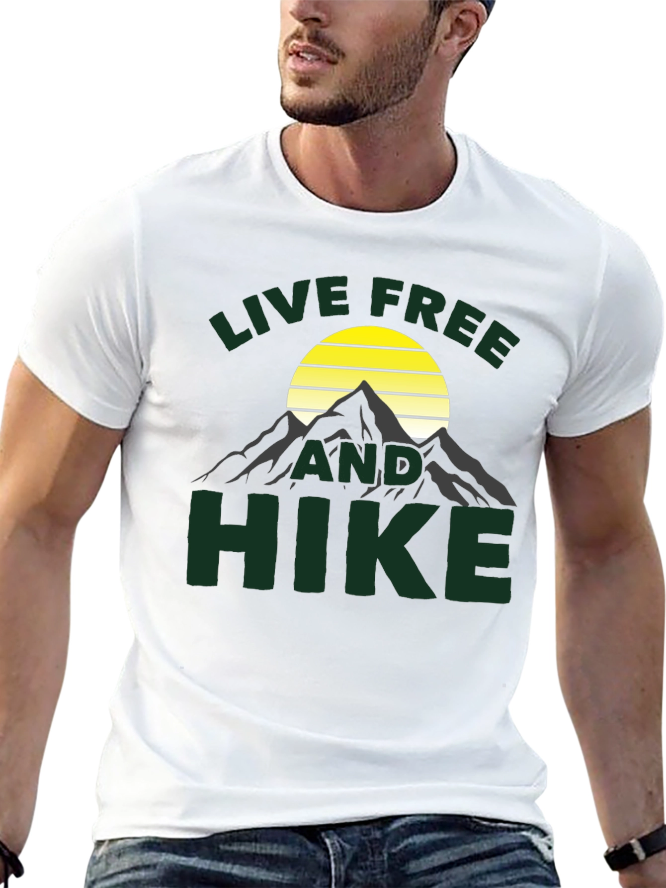 Live Free and Hike Graphic T-Shirt
