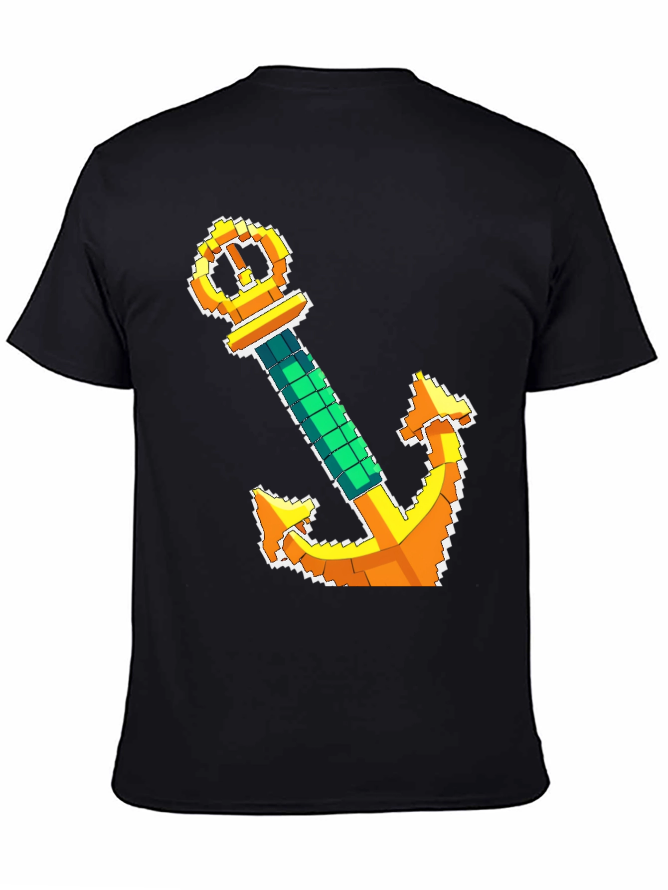 Pixel Anchor T-Shirt - Nautical Design