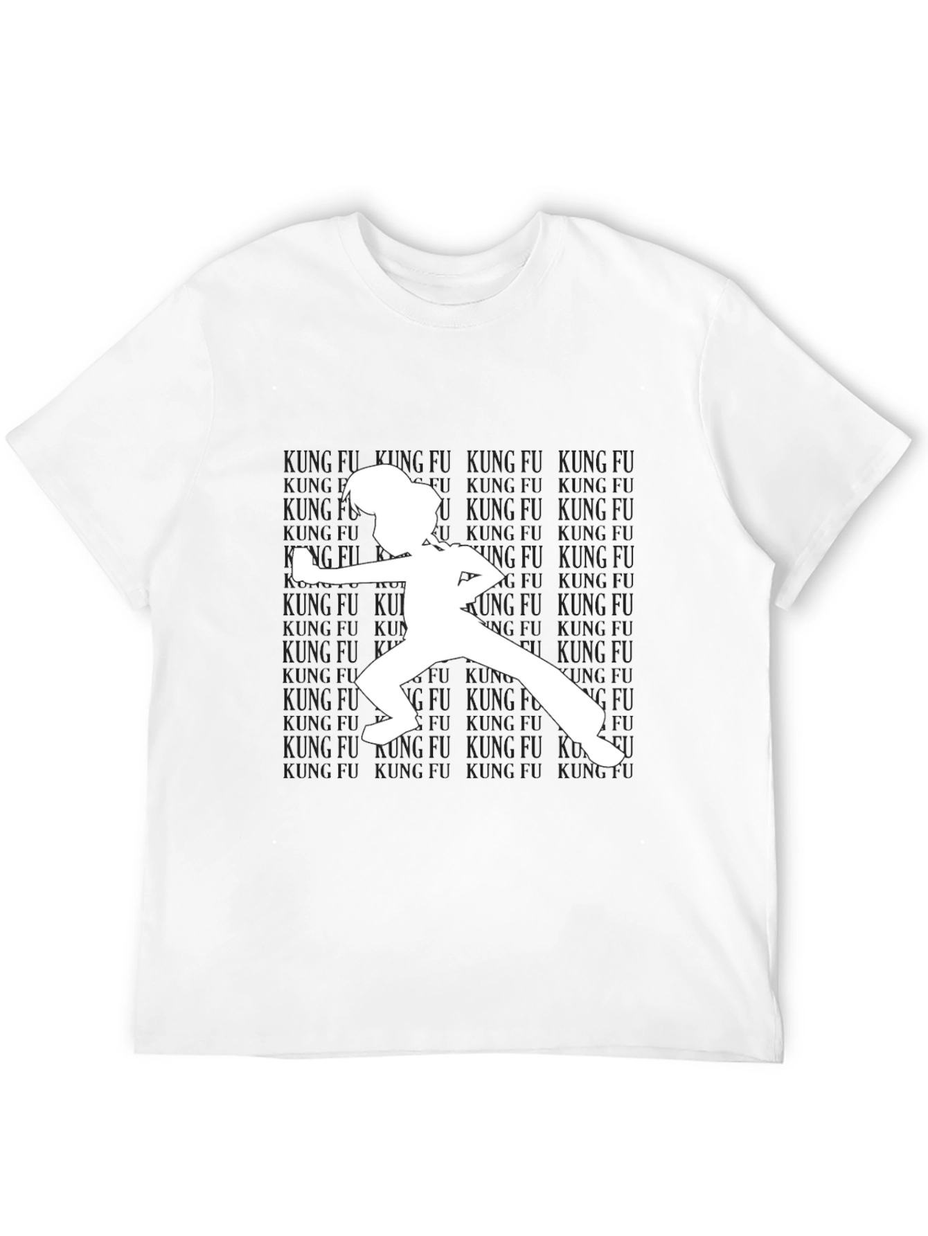 Kung Fu Silhouette T-Shirt - Black