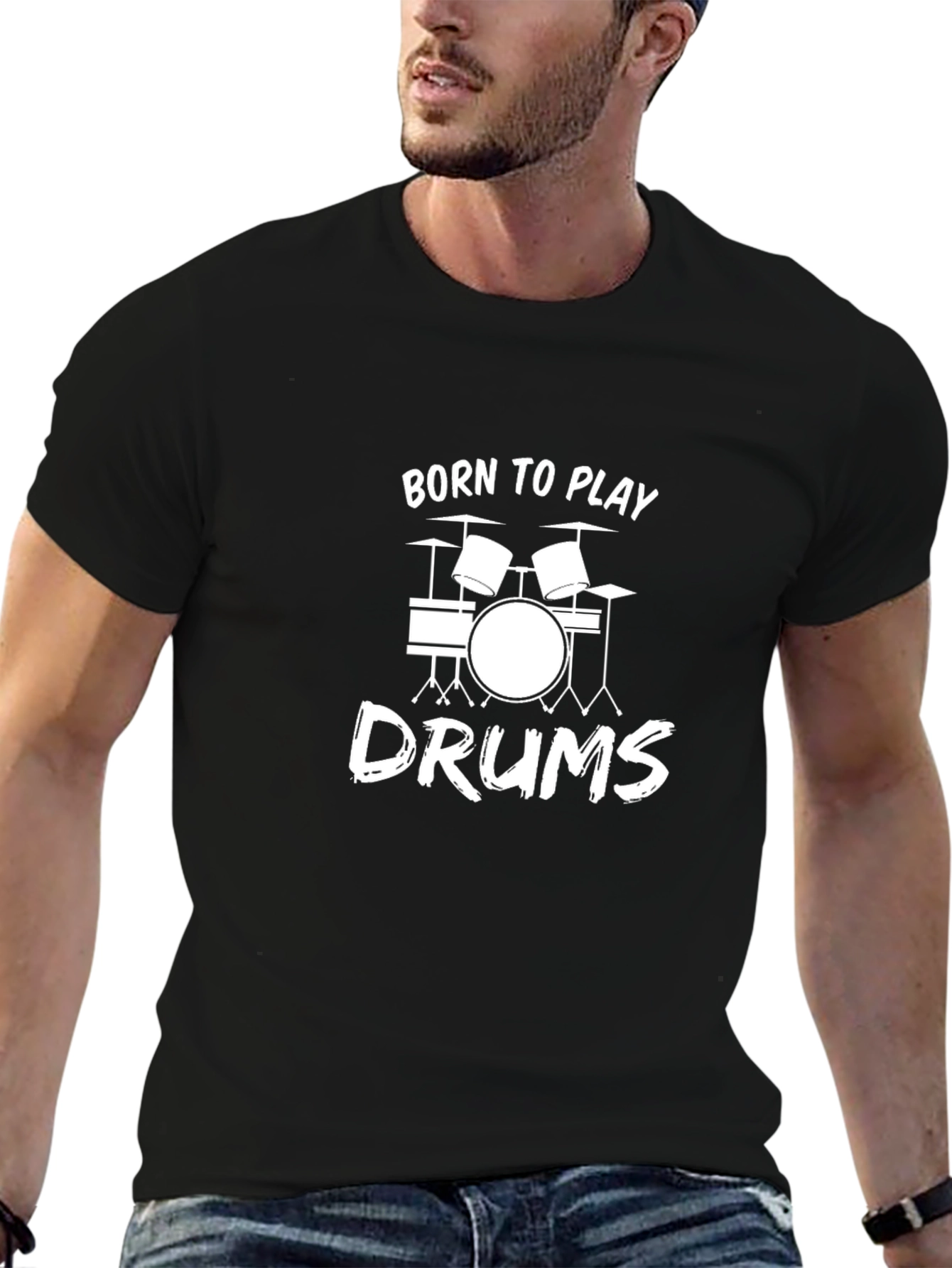 Born to Play Drums T-Shirt - Musician Tee