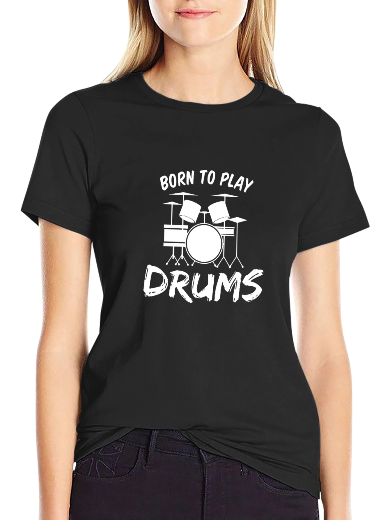 Born to Play Drums T-Shirt - Musician Tee
