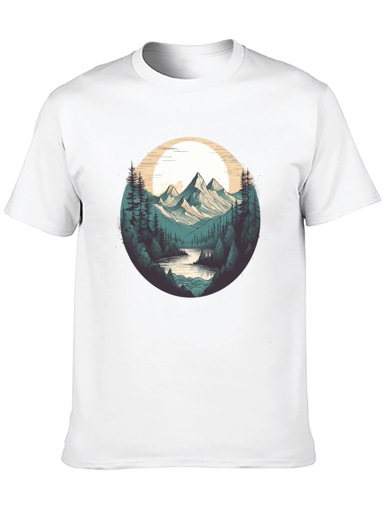 Natures Embrace Tee - Mountain & River Design