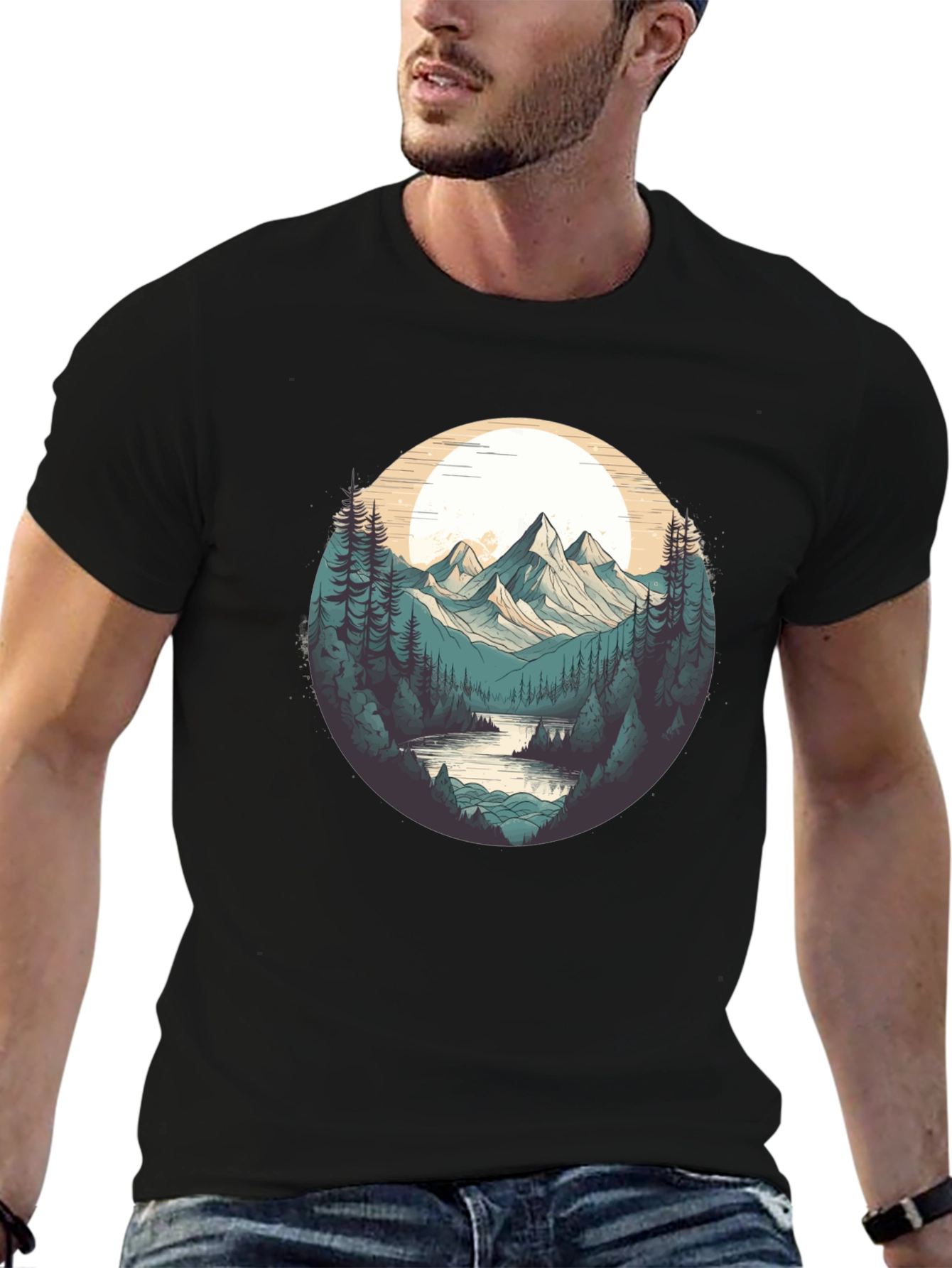 Natures Embrace Tee - Mountain & River Design