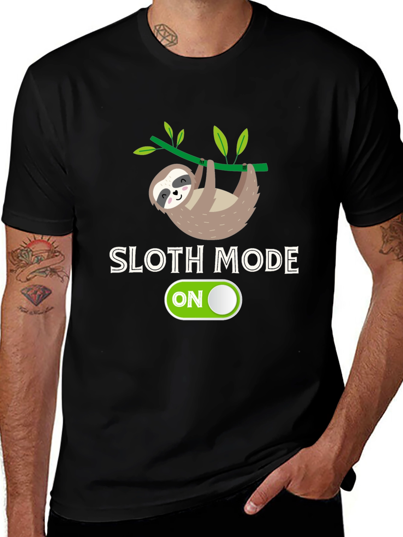 Sloth Mode On - Graphic T-Shirt