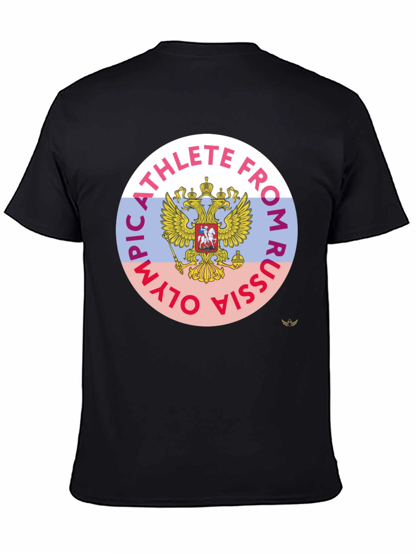 Olympic Athlete From Russia Black T-Shirt
