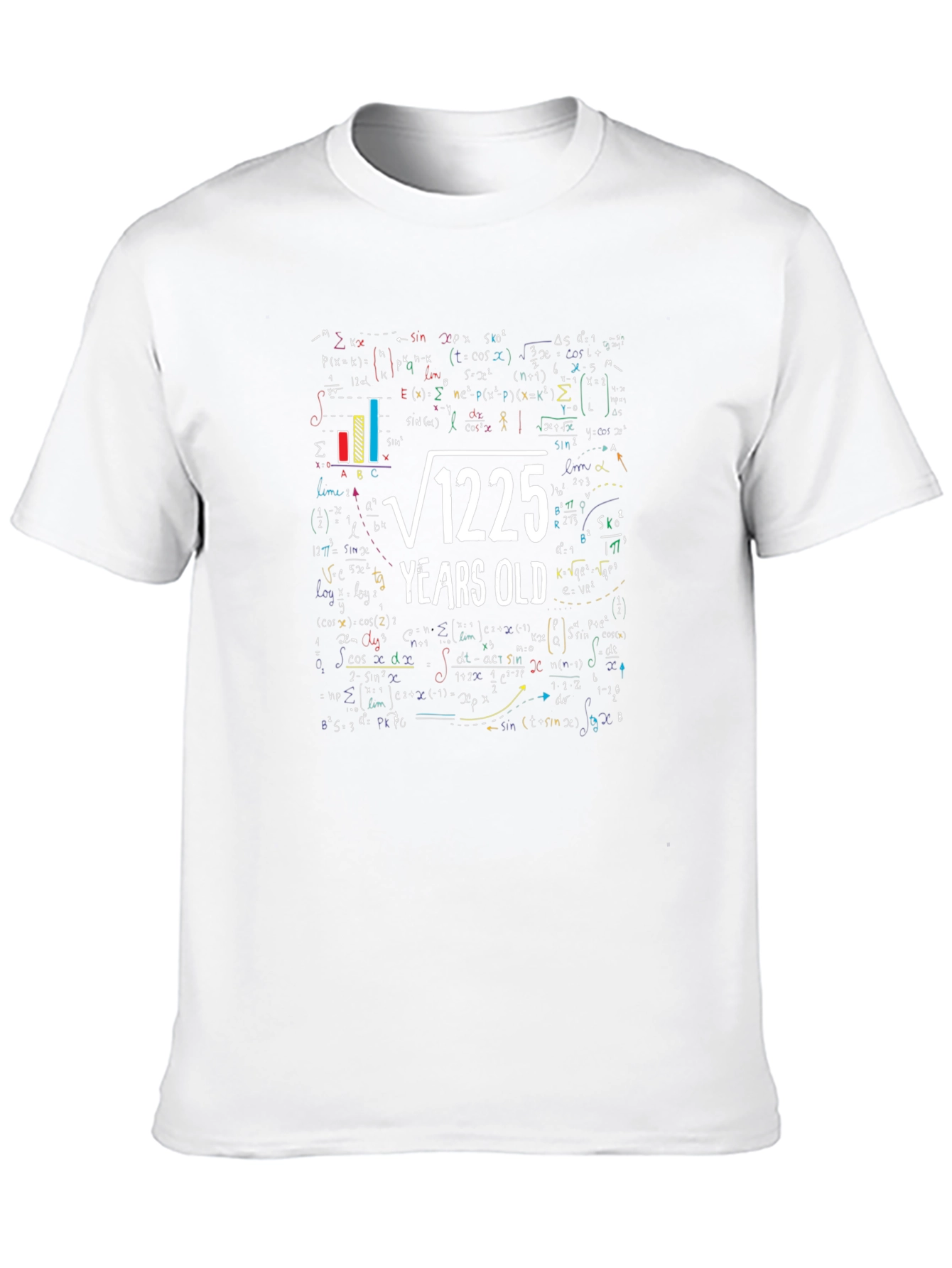 Math Formula Birthday T-Shirt - √1225 Years Old