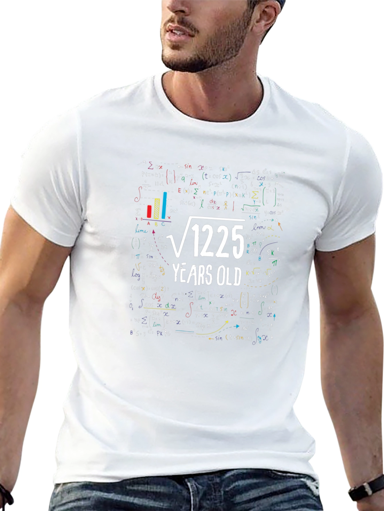 Math Formula Birthday T-Shirt - √1225 Years Old