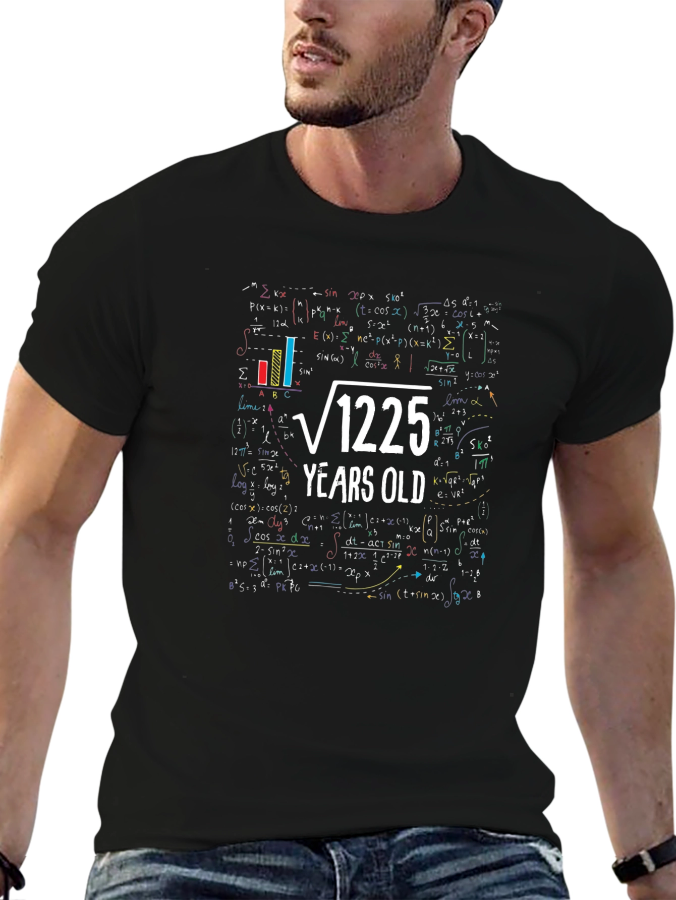 Math Formula Birthday T-Shirt - √1225 Years Old