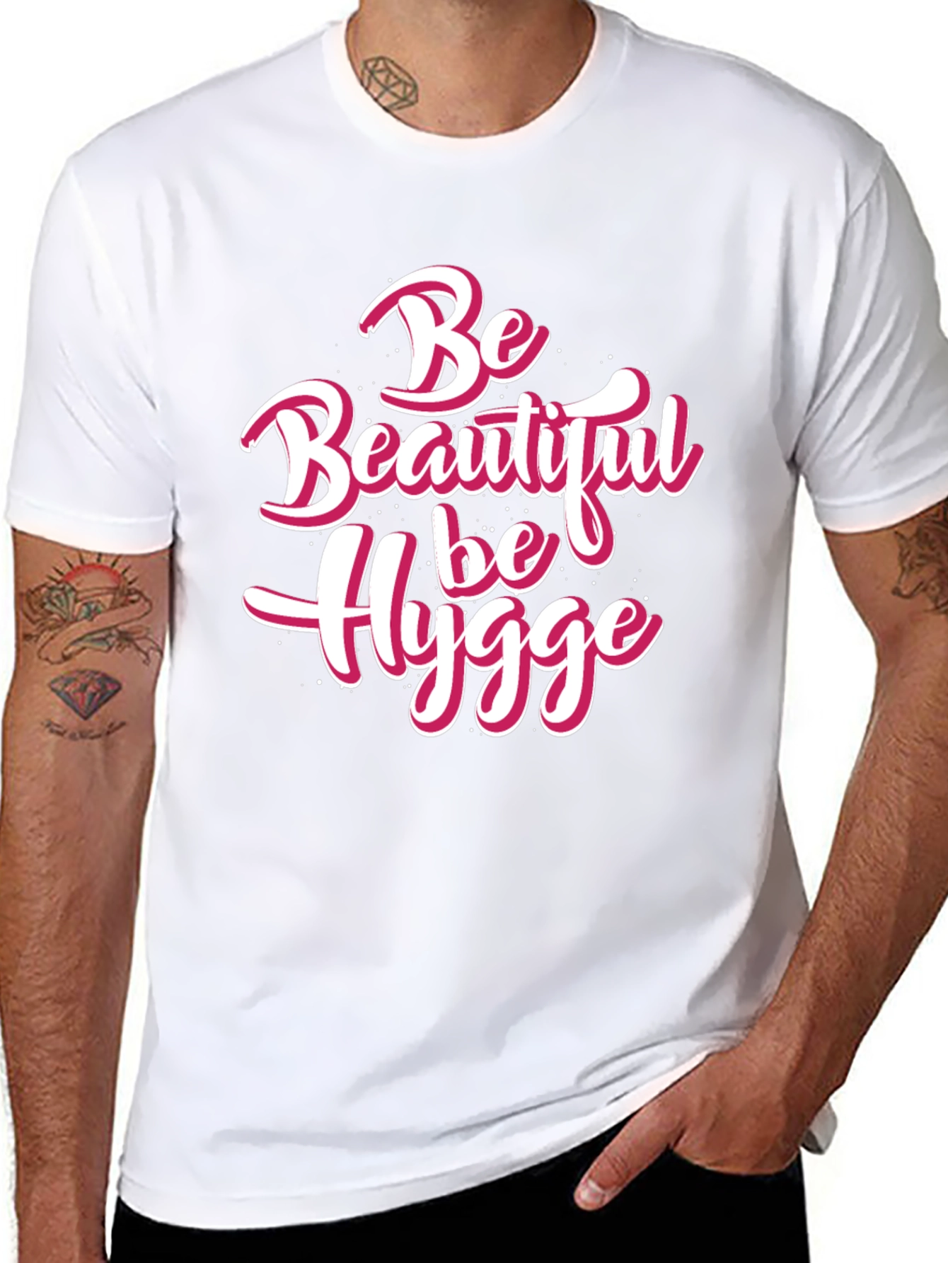 Be Beautiful Be Hygge Black T-Shirt