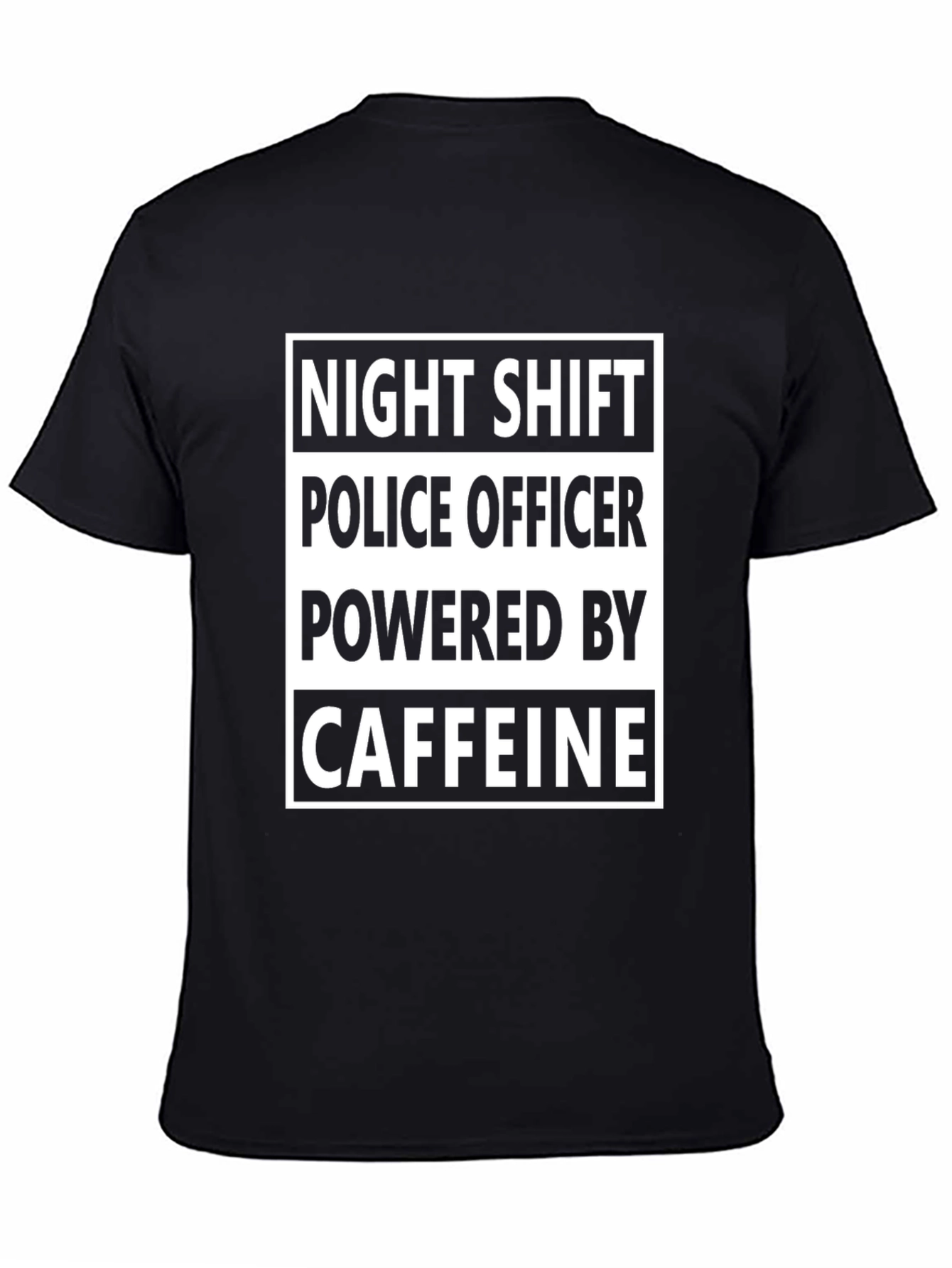 Night Shift Police Officer Caffeine T-Shirt