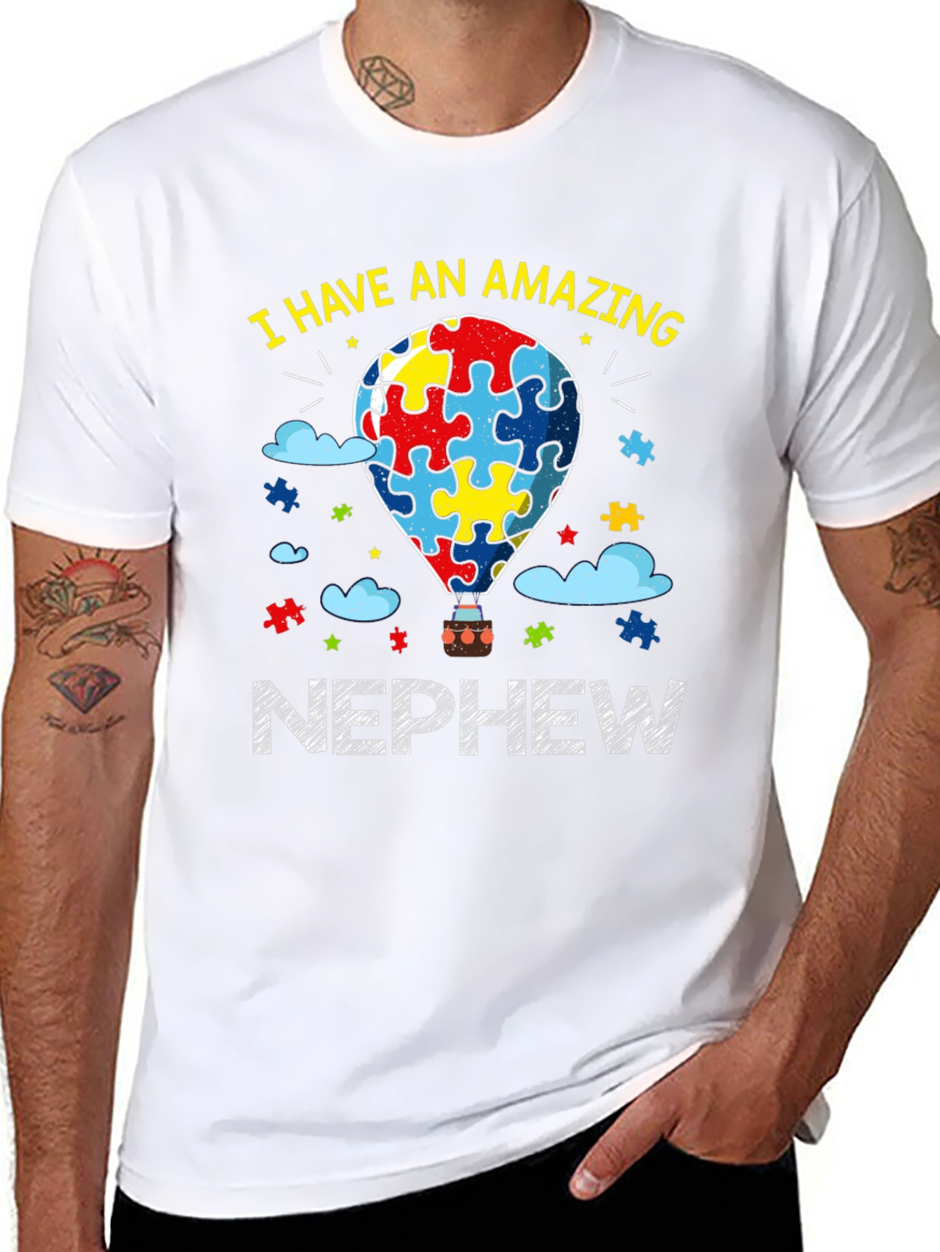 Amazing Nephew Autism Awareness T-Shirt