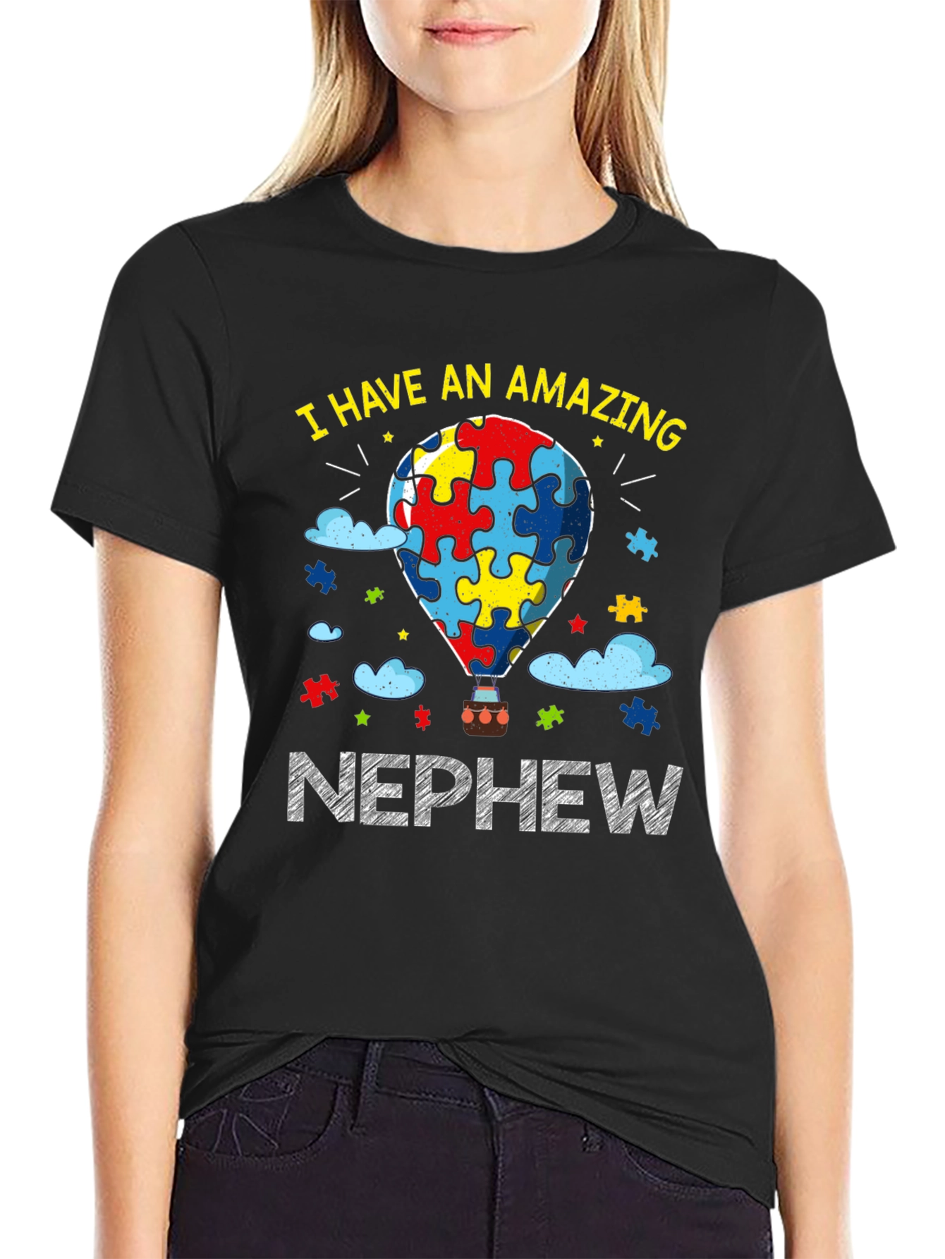 Amazing Nephew Autism Awareness T-Shirt