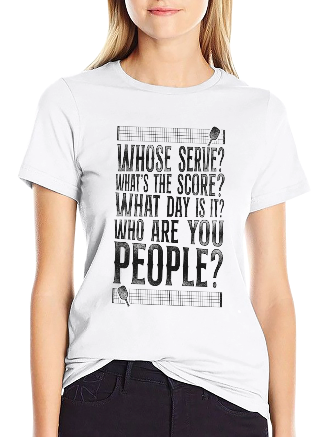 Funny Question T-Shirt - Mens Black Cotton Tee