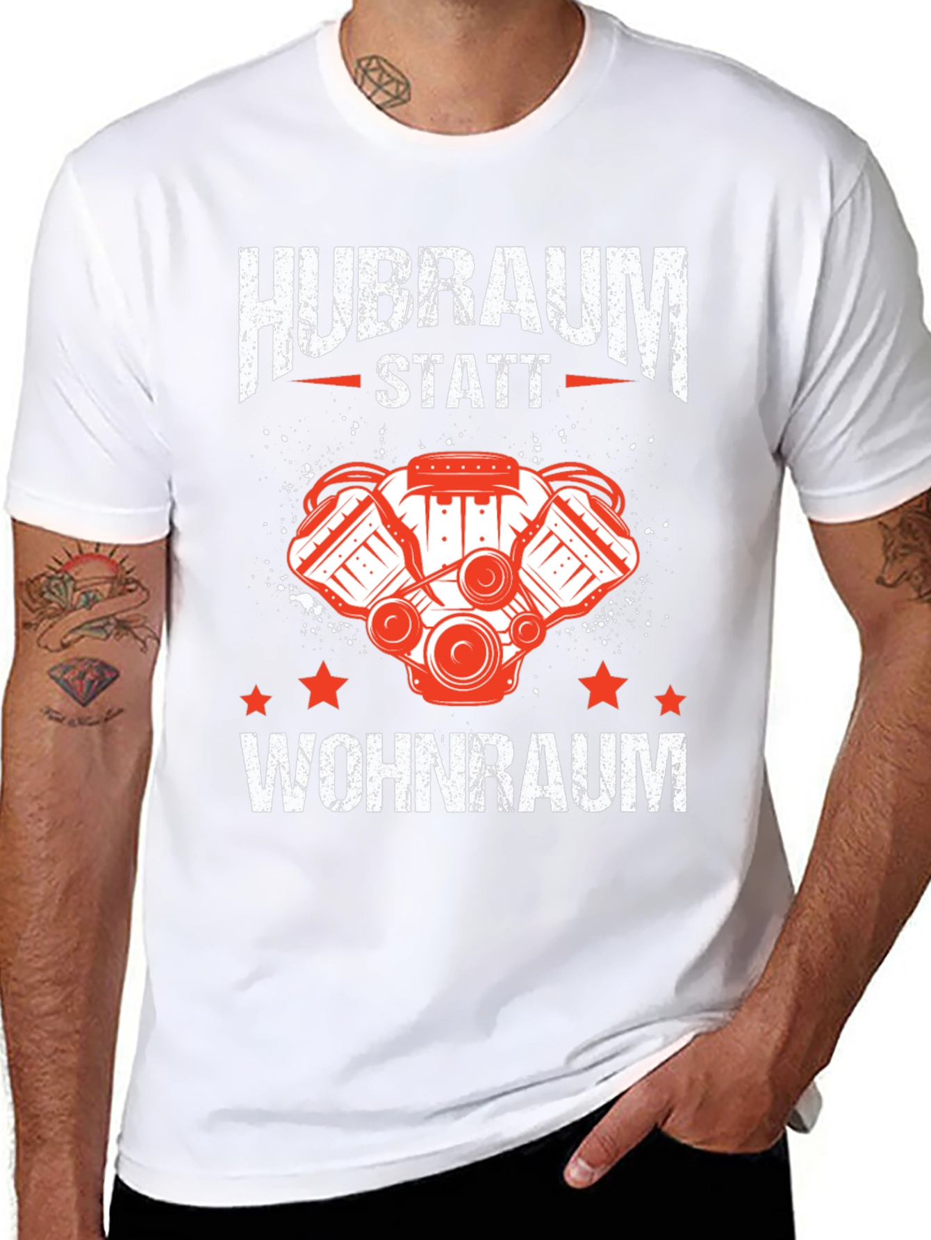 Hubraum Statt Wohnraum T-Shirt - Car Enthusiast Tee