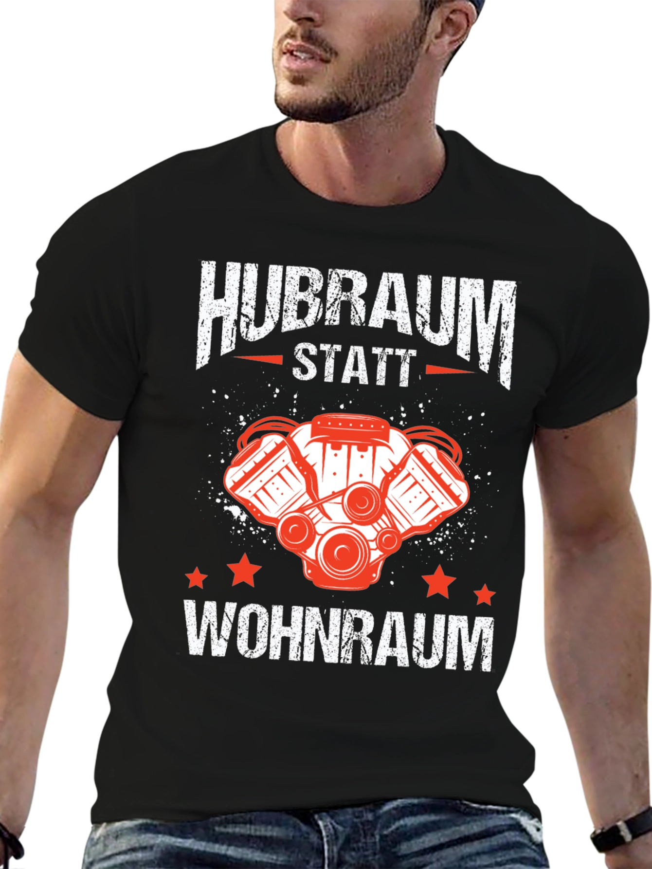 Hubraum Statt Wohnraum T-Shirt - Car Enthusiast Tee