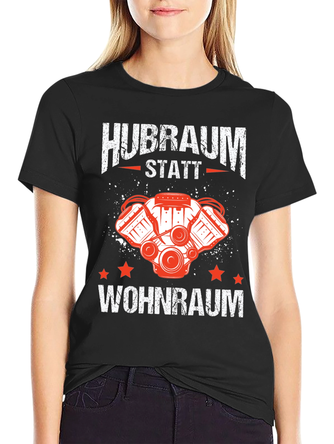 Hubraum Statt Wohnraum T-Shirt - Car Enthusiast Tee