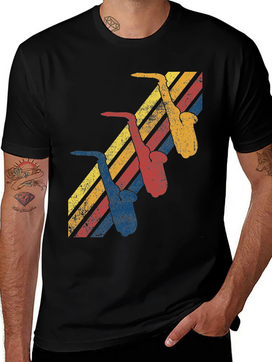Retro Saxophone T-Shirt - Vintage Musical Vibes