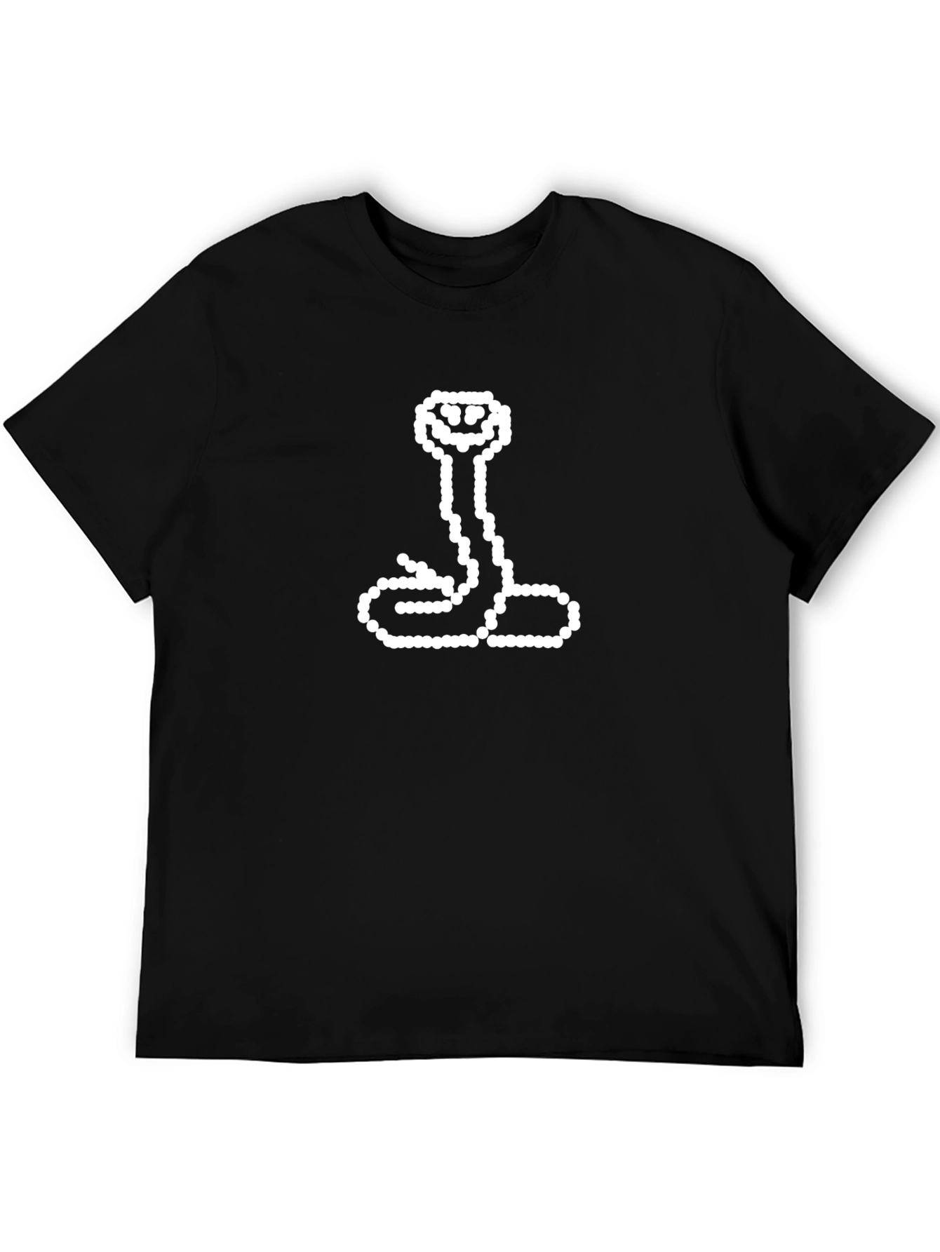 Pixel Snake Graphic T-Shirt - Retro Gaming Style