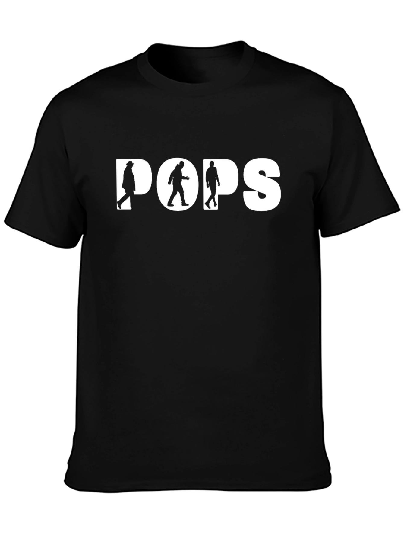 POPS Silhouette Graphic Tee - Mens Black T-Shirt