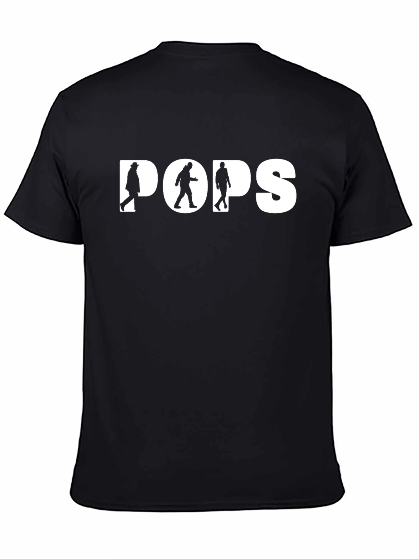 POPS Silhouette Graphic Tee - Mens Black T-Shirt