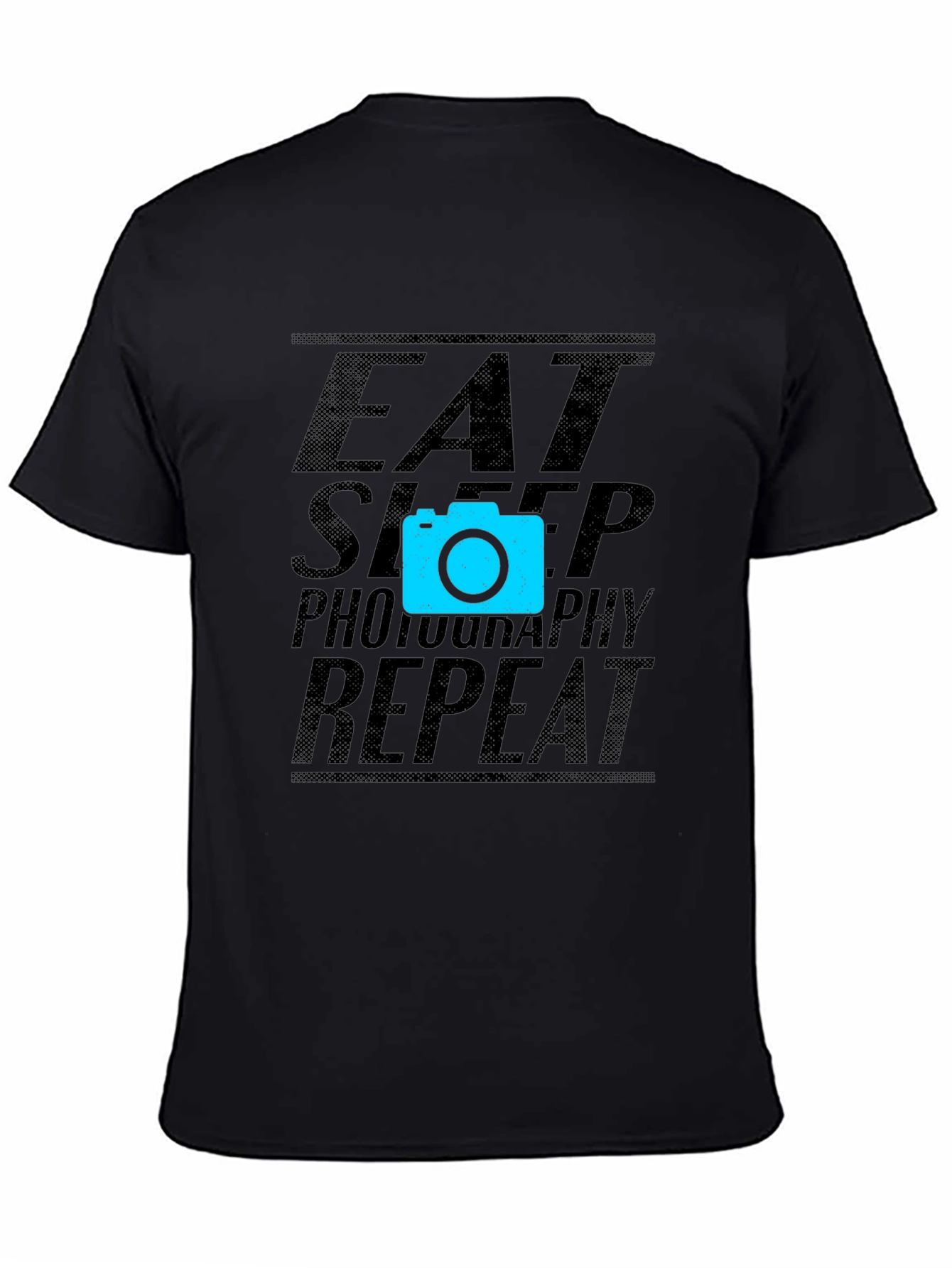 Eat Sleep Photography Repeat Black T-Shirt