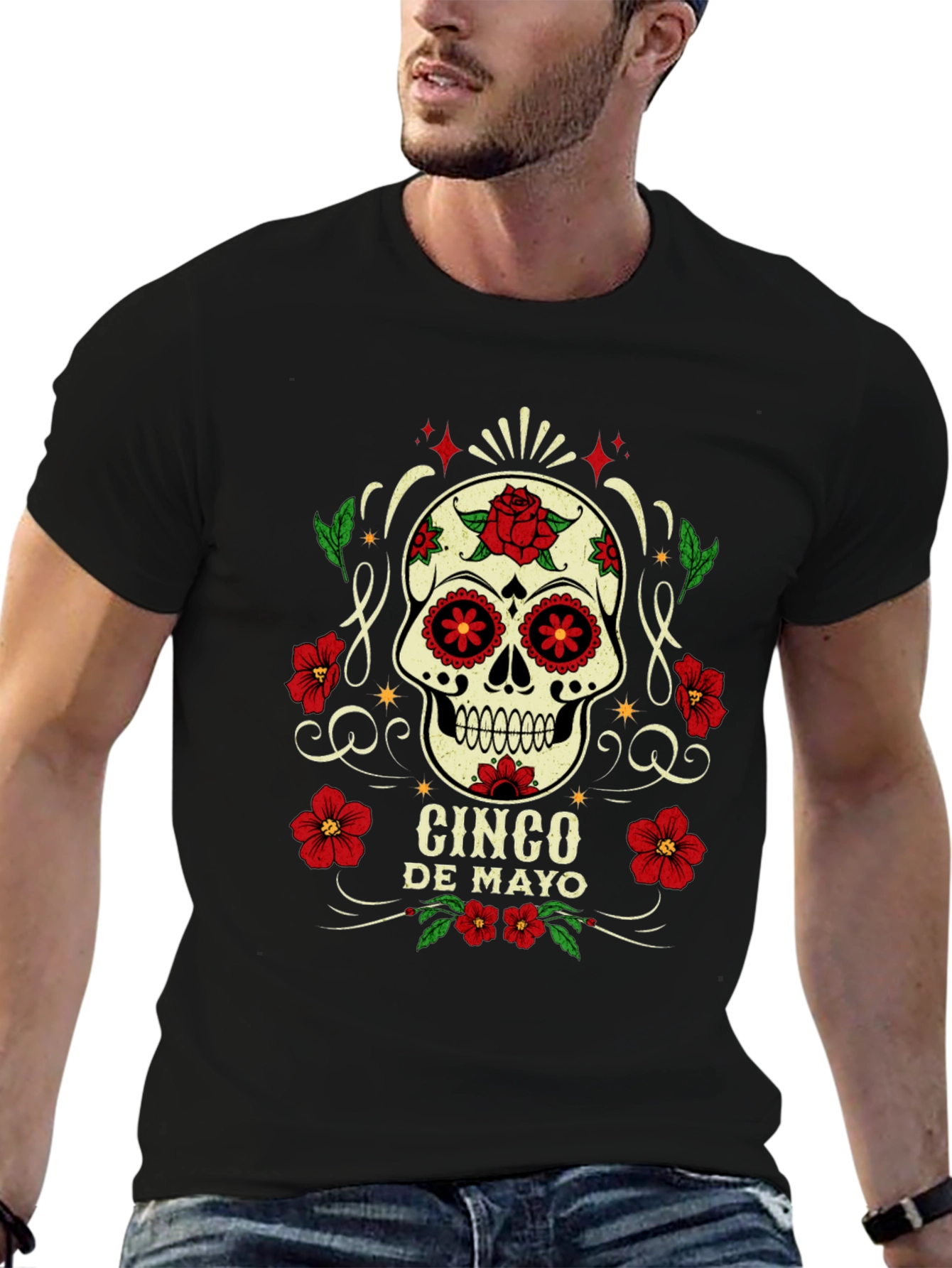 Cinco de Mayo Sugar Skull T-Shirt
