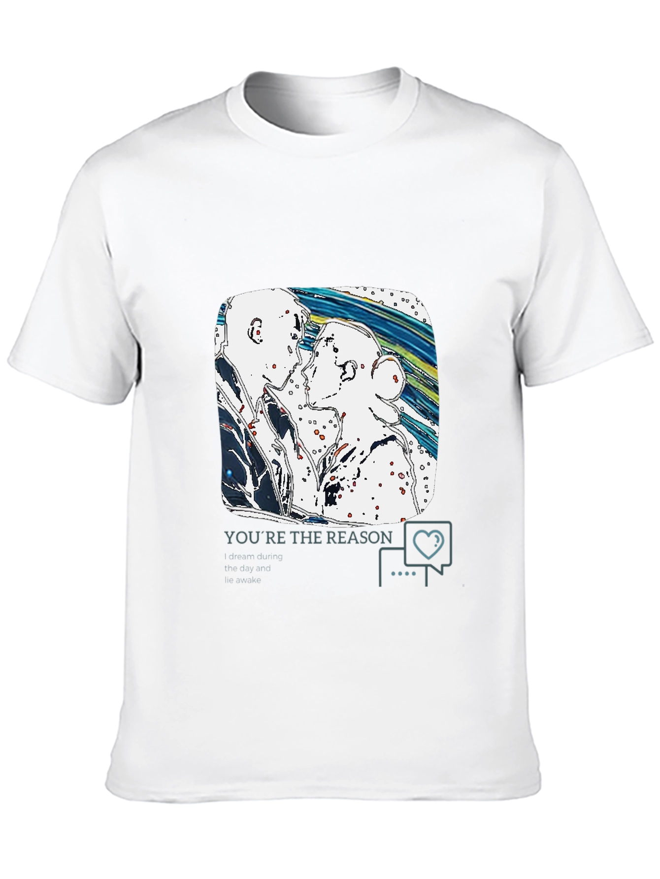 Artistic Couple T-Shirt - The Reason You Wake