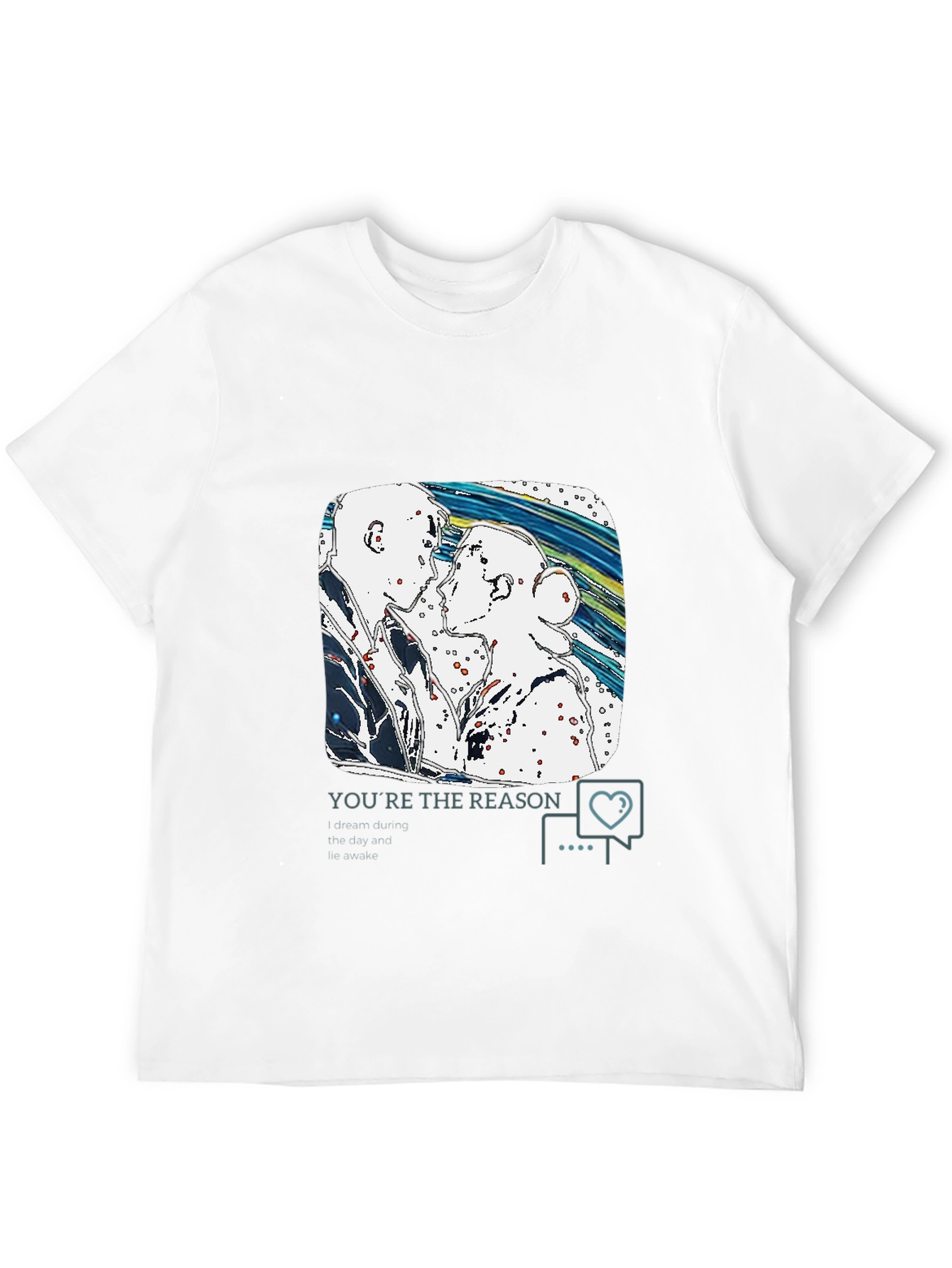 Artistic Couple T-Shirt - The Reason You Wake