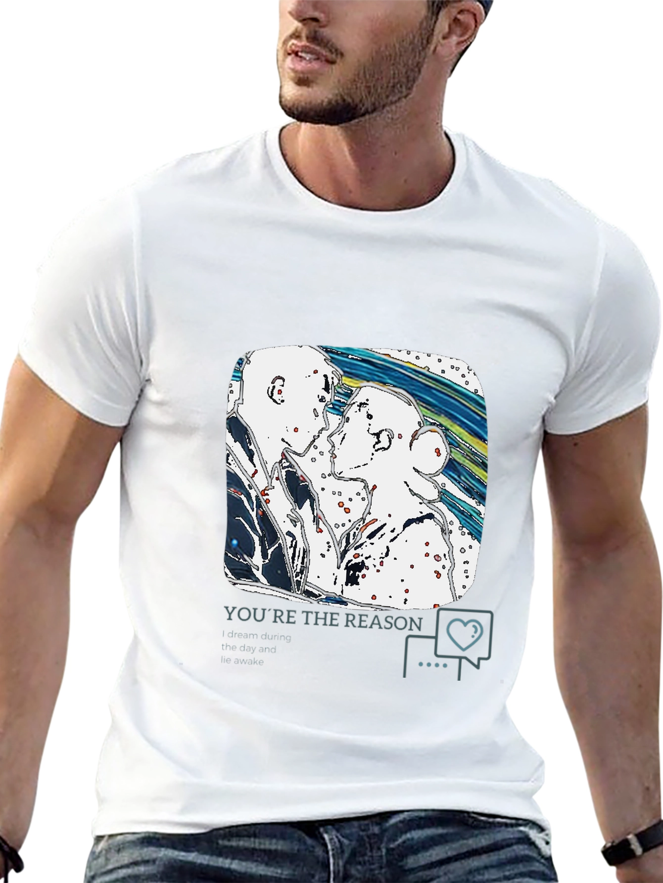 Artistic Couple T-Shirt - The Reason You Wake