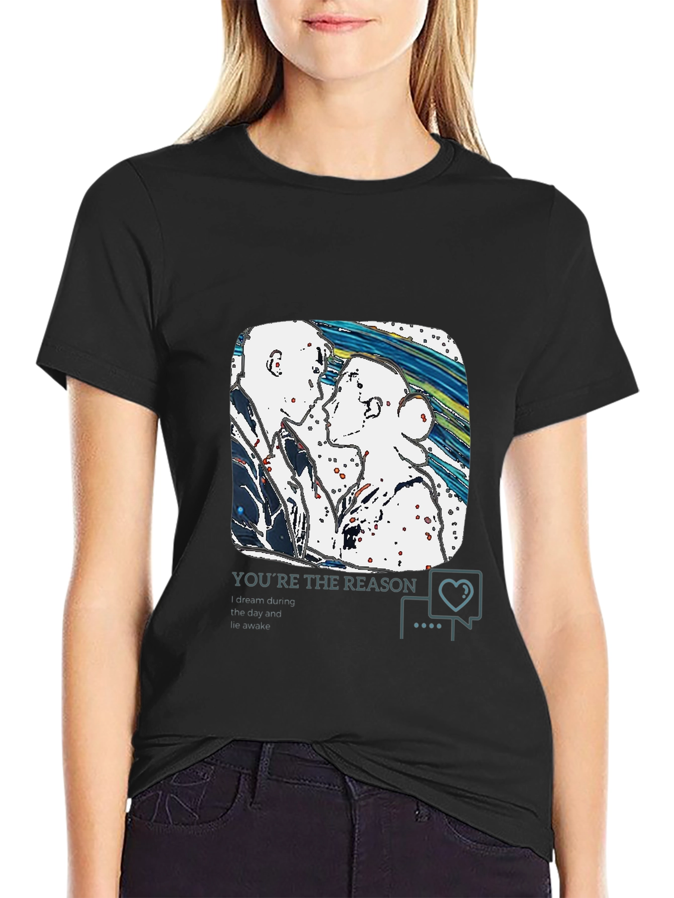 Artistic Couple T-Shirt - The Reason You Wake