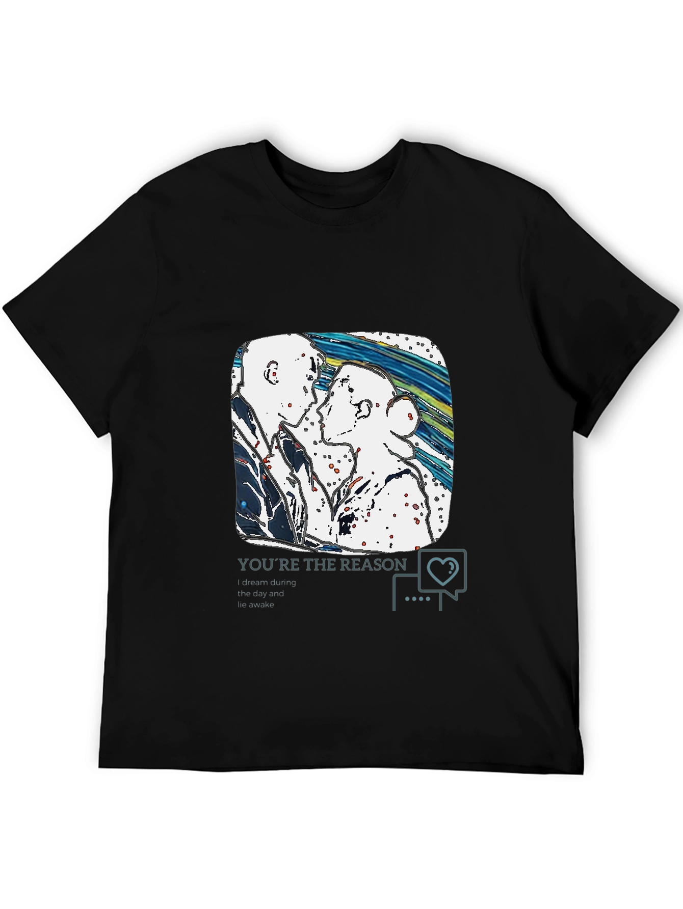 Artistic Couple T-Shirt - The Reason You Wake