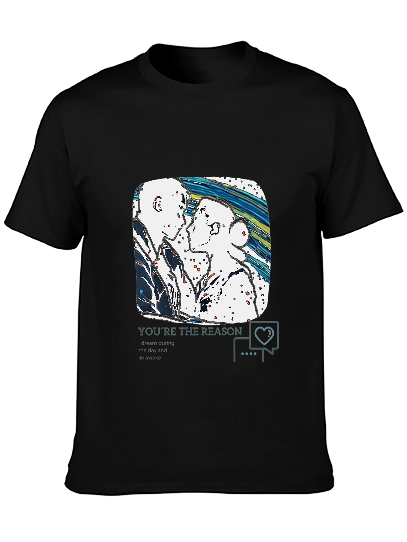 Artistic Couple T-Shirt - The Reason You Wake