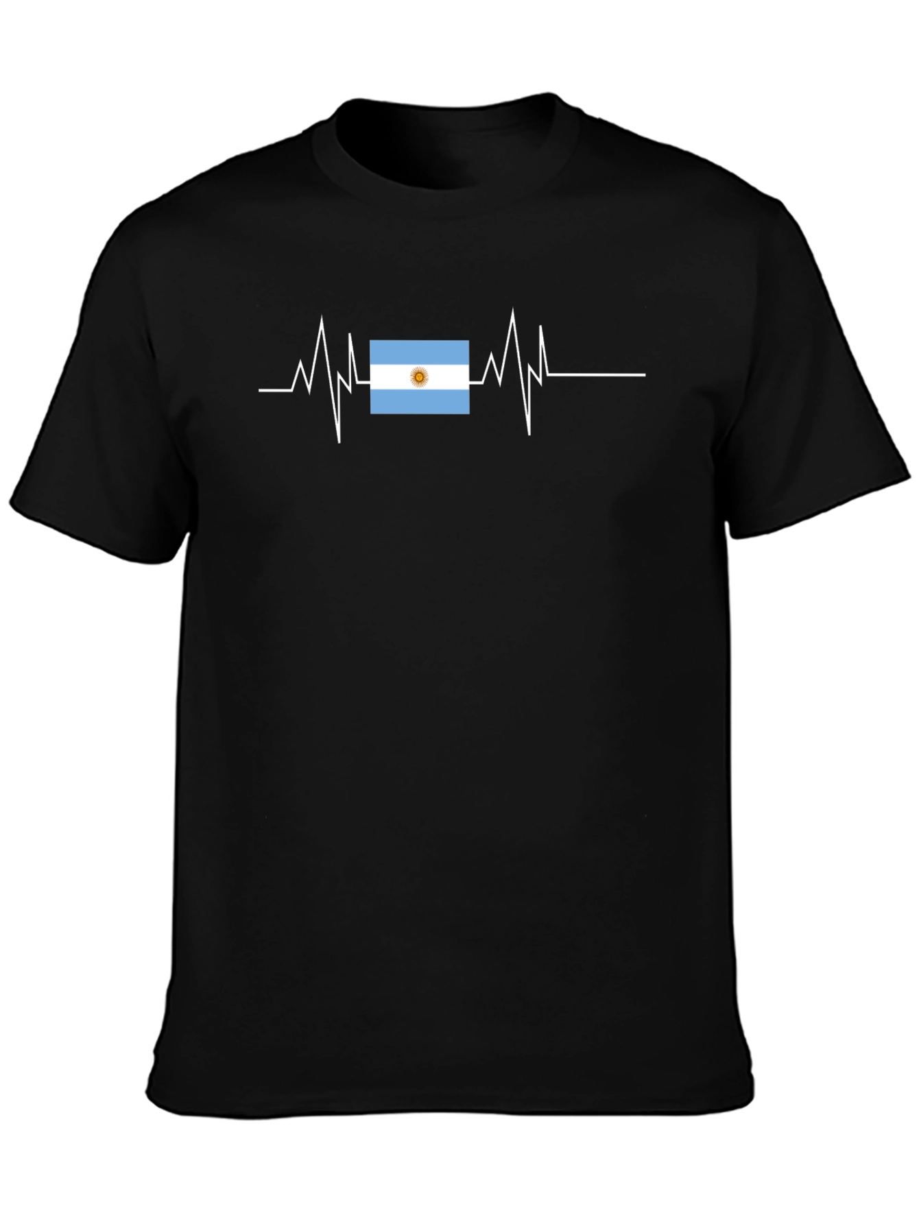 Argentina Flag Heartbeat T-Shirt