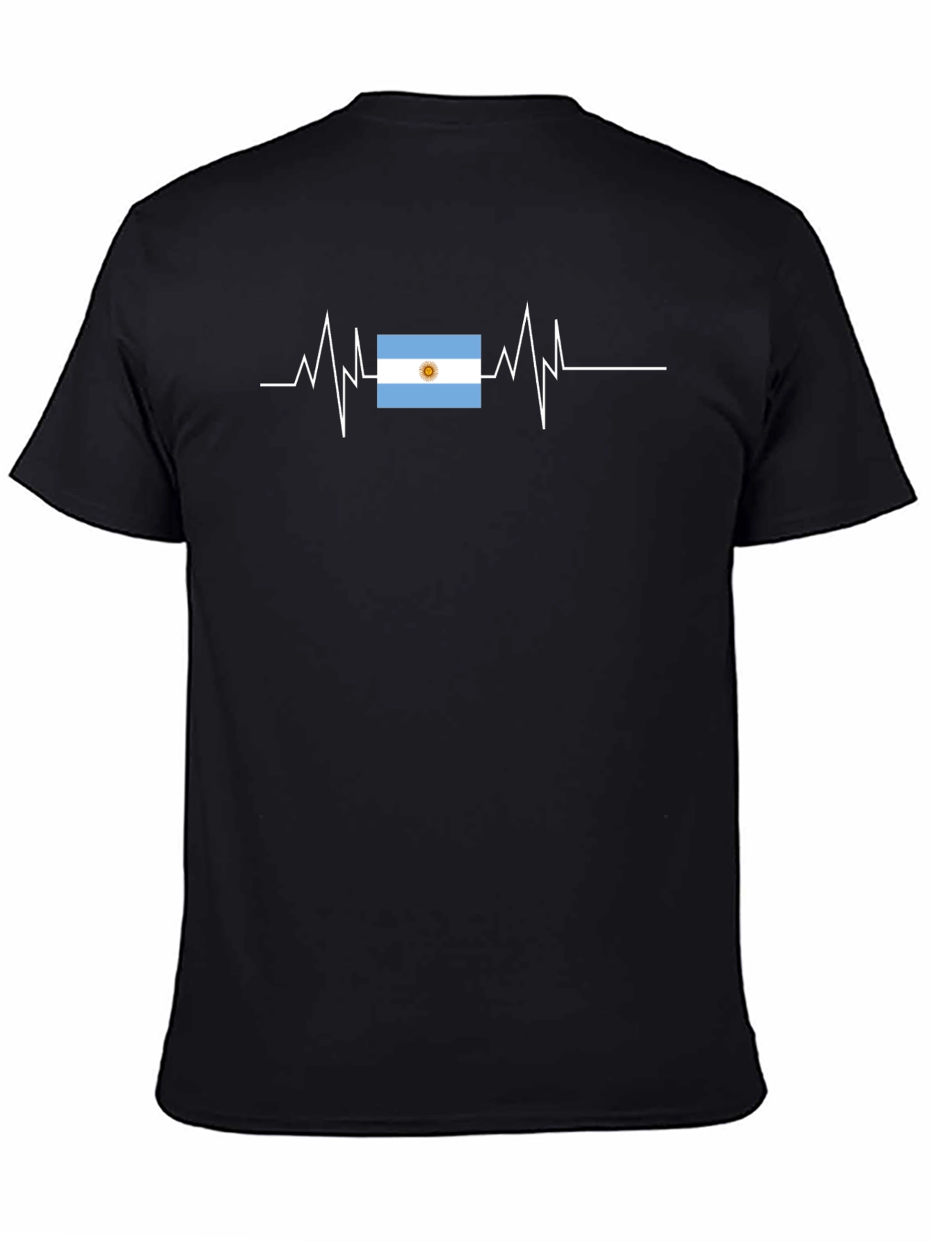 Argentina Flag Heartbeat T-Shirt