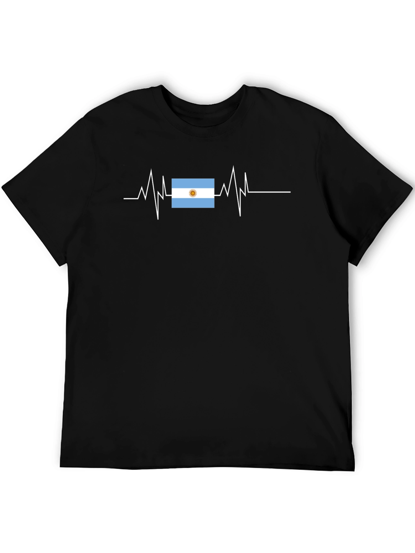 Argentina Flag Heartbeat T-Shirt