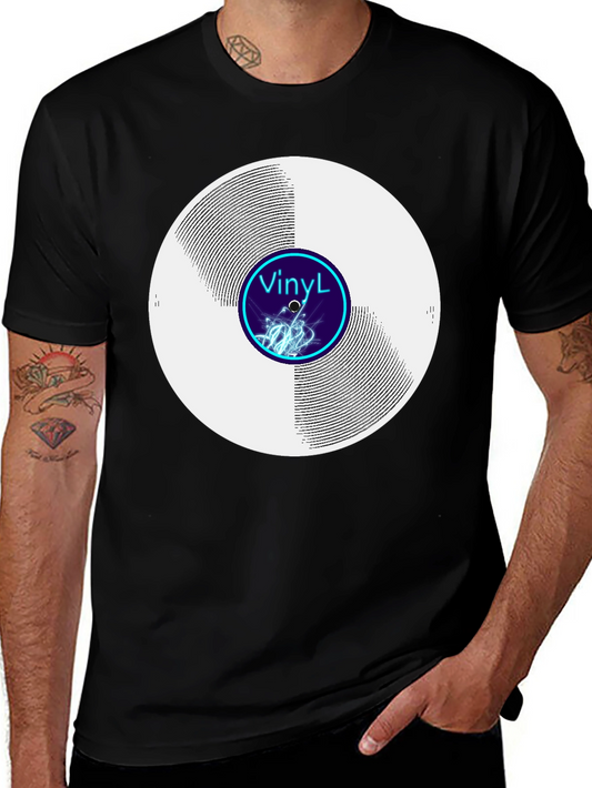 Vinyl Record Graphic Tee - Music Lovers T-Shirt