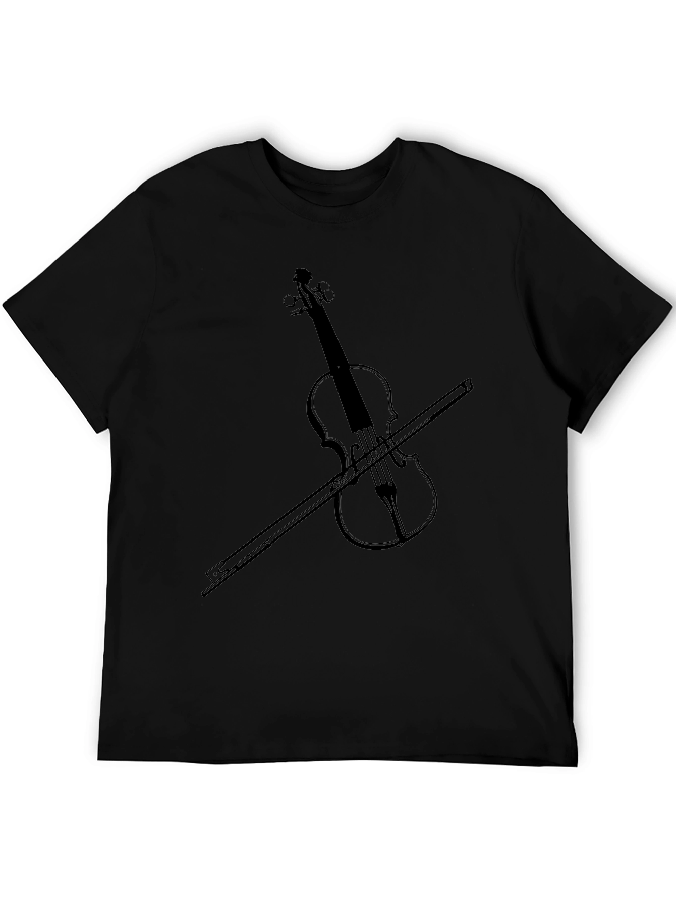 Violin Graphic Tee - Musical Instrument T-Shirt