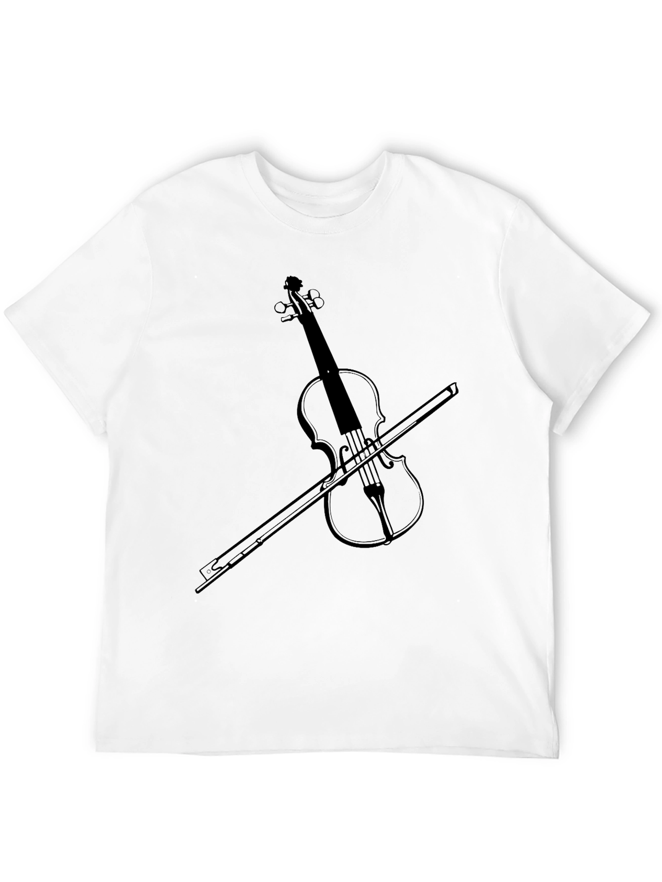 Violin Graphic Tee - Musical Instrument T-Shirt