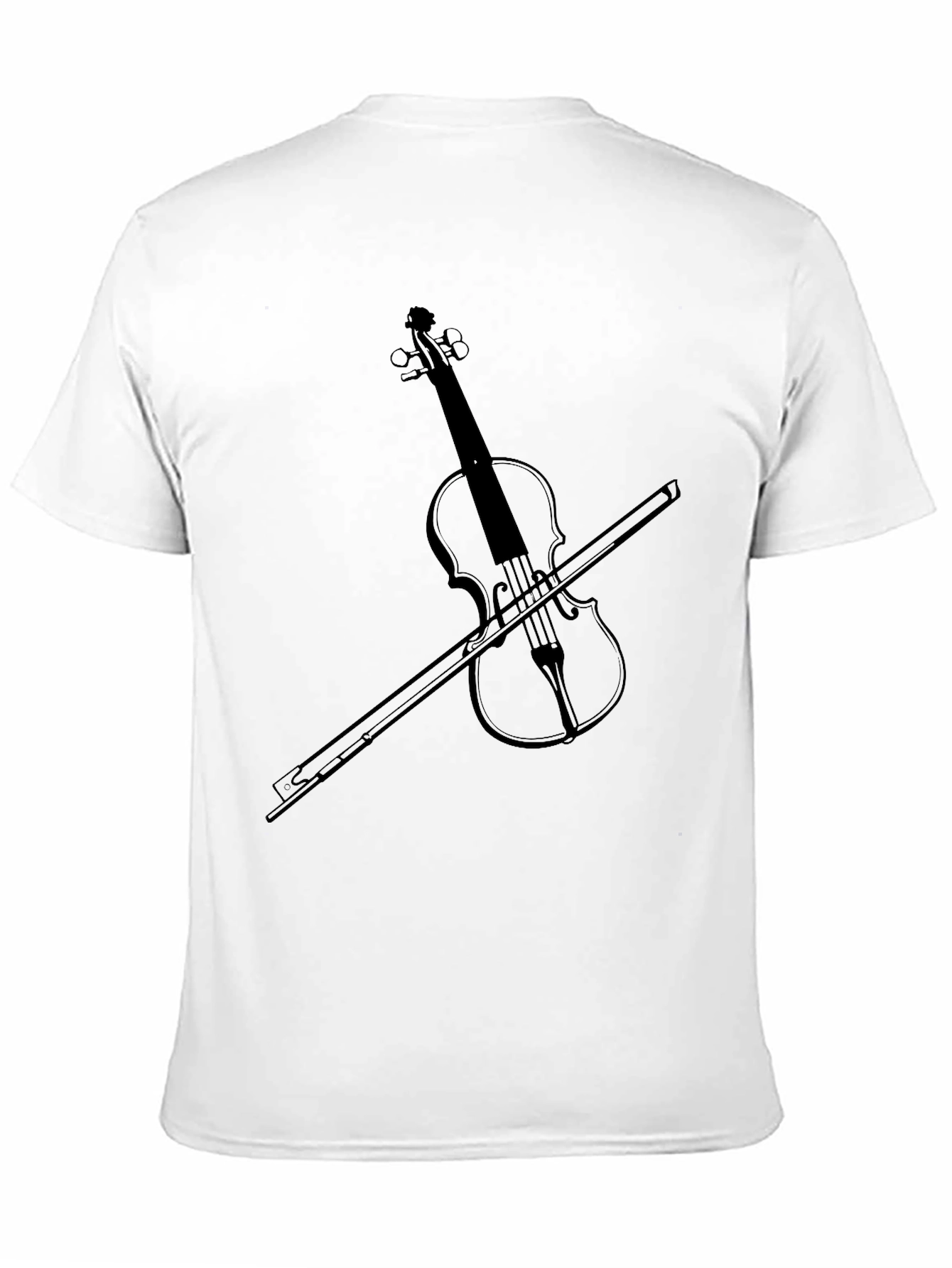 Violin Graphic Tee - Musical Instrument T-Shirt