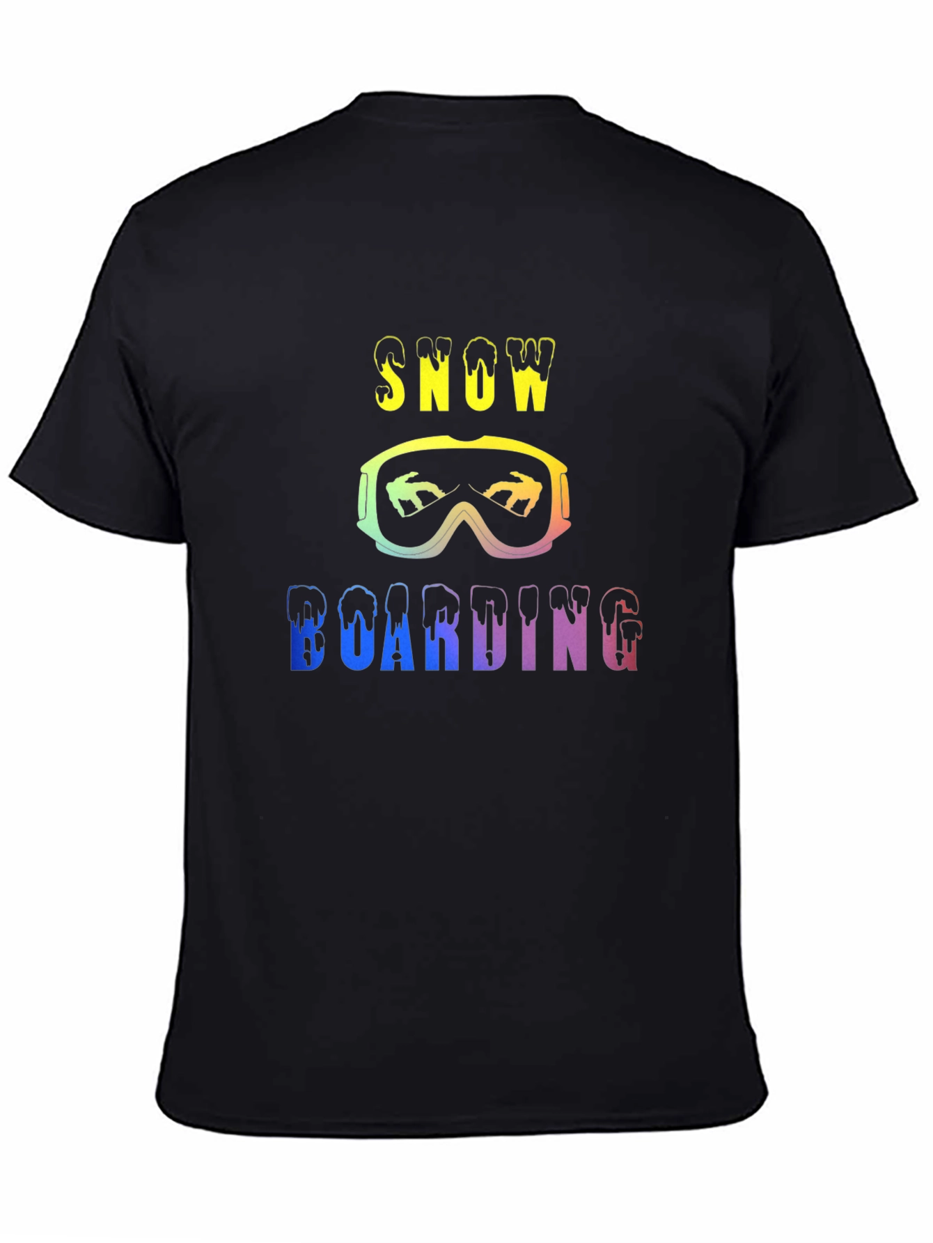 Rainbow Snowboarding Graphic T-Shirt