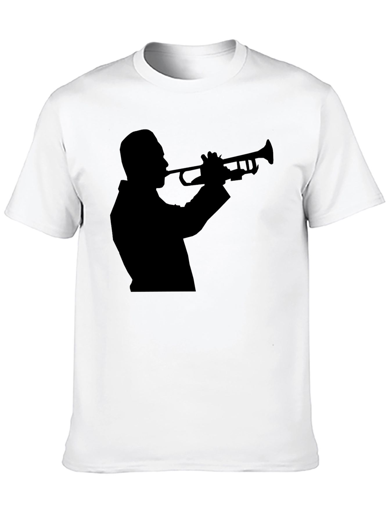 Jazz Trumpet Player Silhouette Graphic T-Shirt
