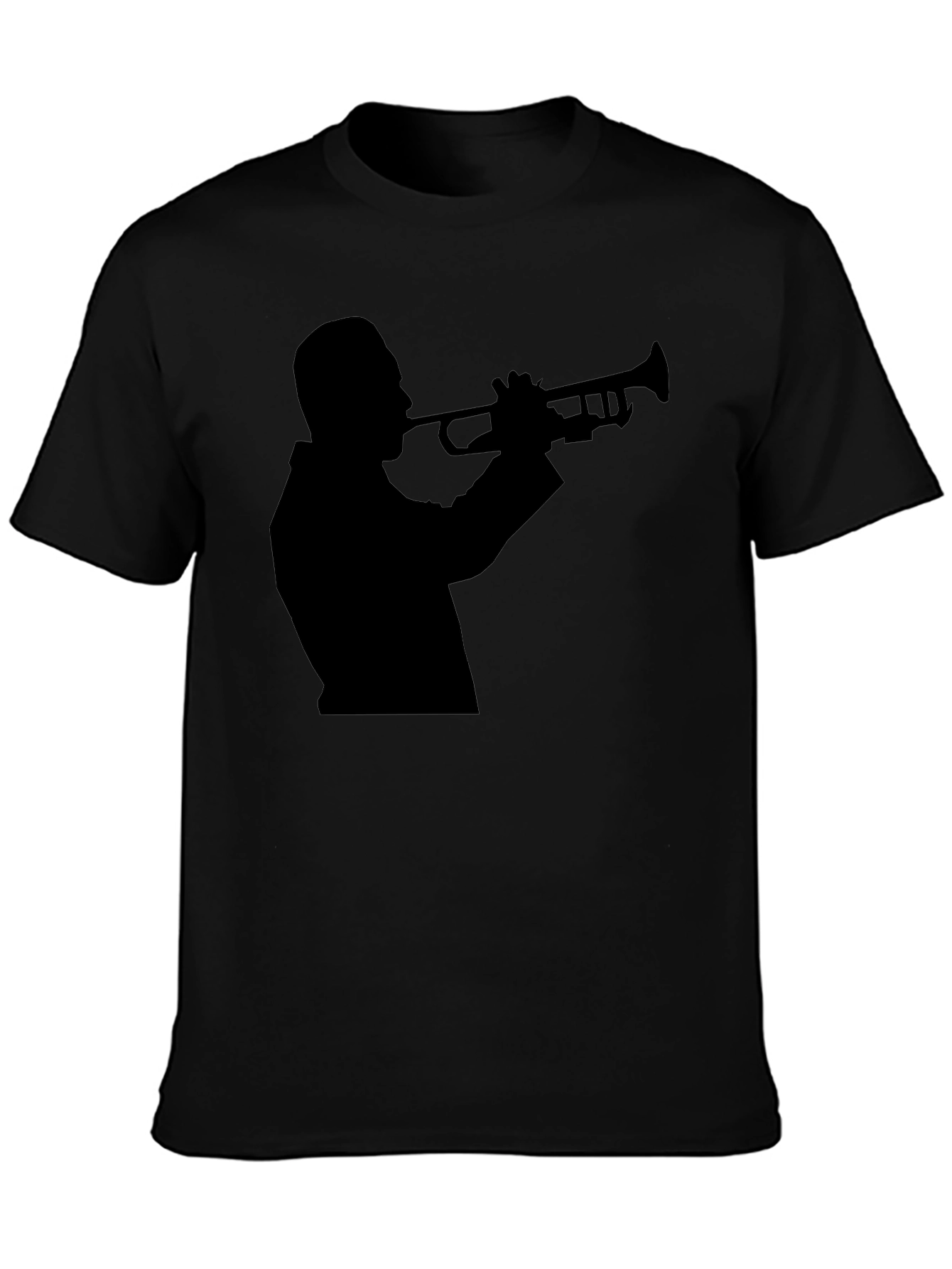 Jazz Trumpet Player Silhouette Graphic T-Shirt