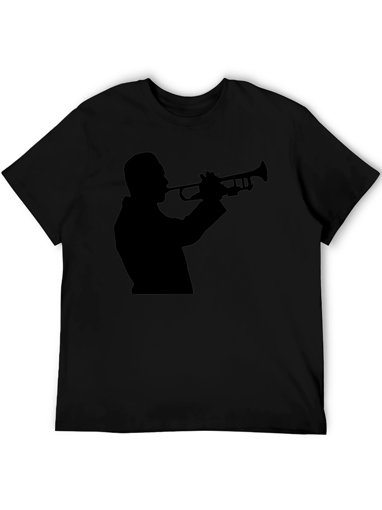 Jazz Trumpet Player Silhouette Graphic T-Shirt