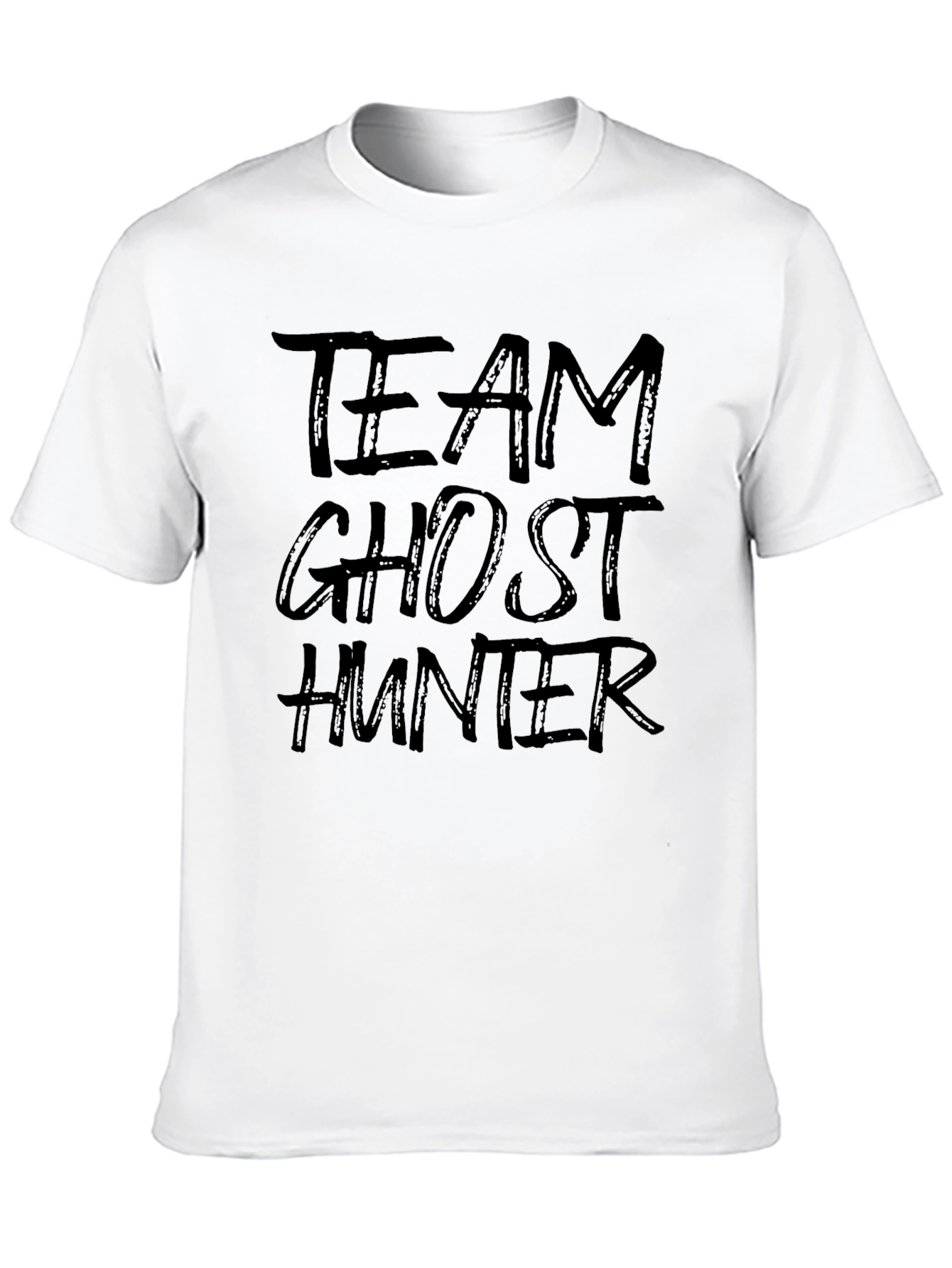 Team Ghost Hunter Graphic Print Tee - Black
