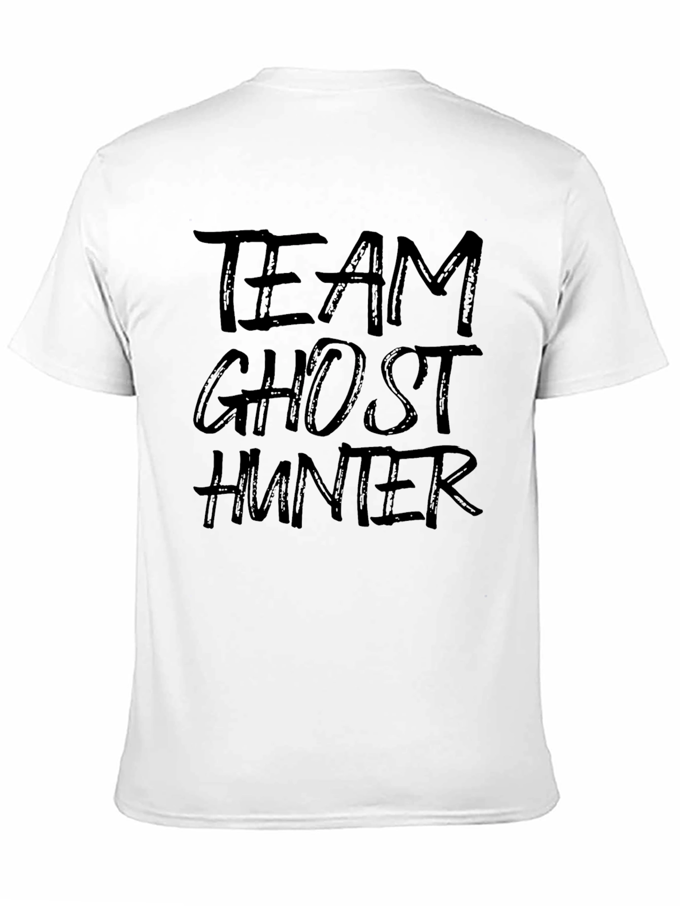 Team Ghost Hunter Graphic Print Tee - Black